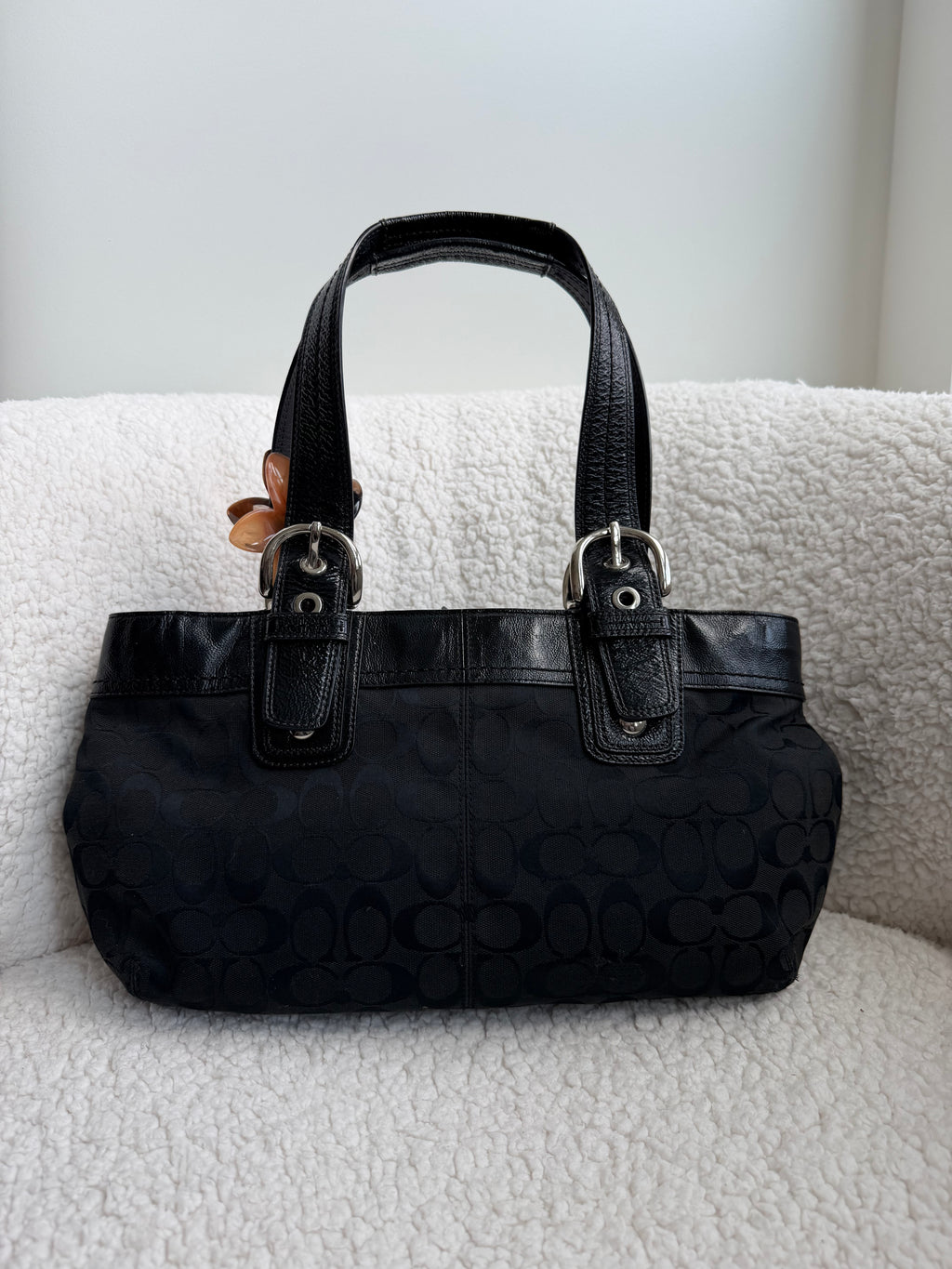 Coach Hampton Black Shoulder Bag