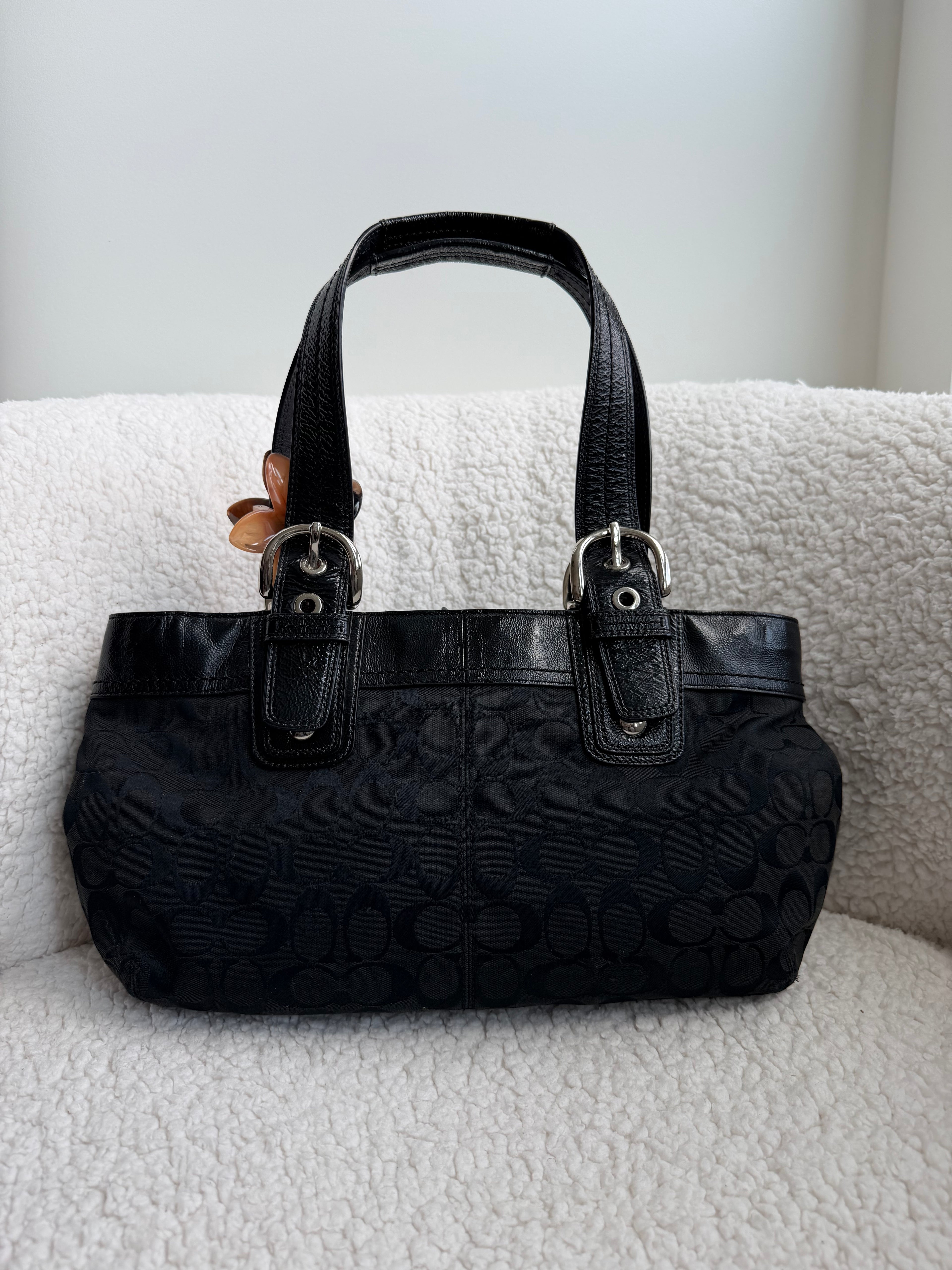 Coach Hampton Black Shoulder Bag