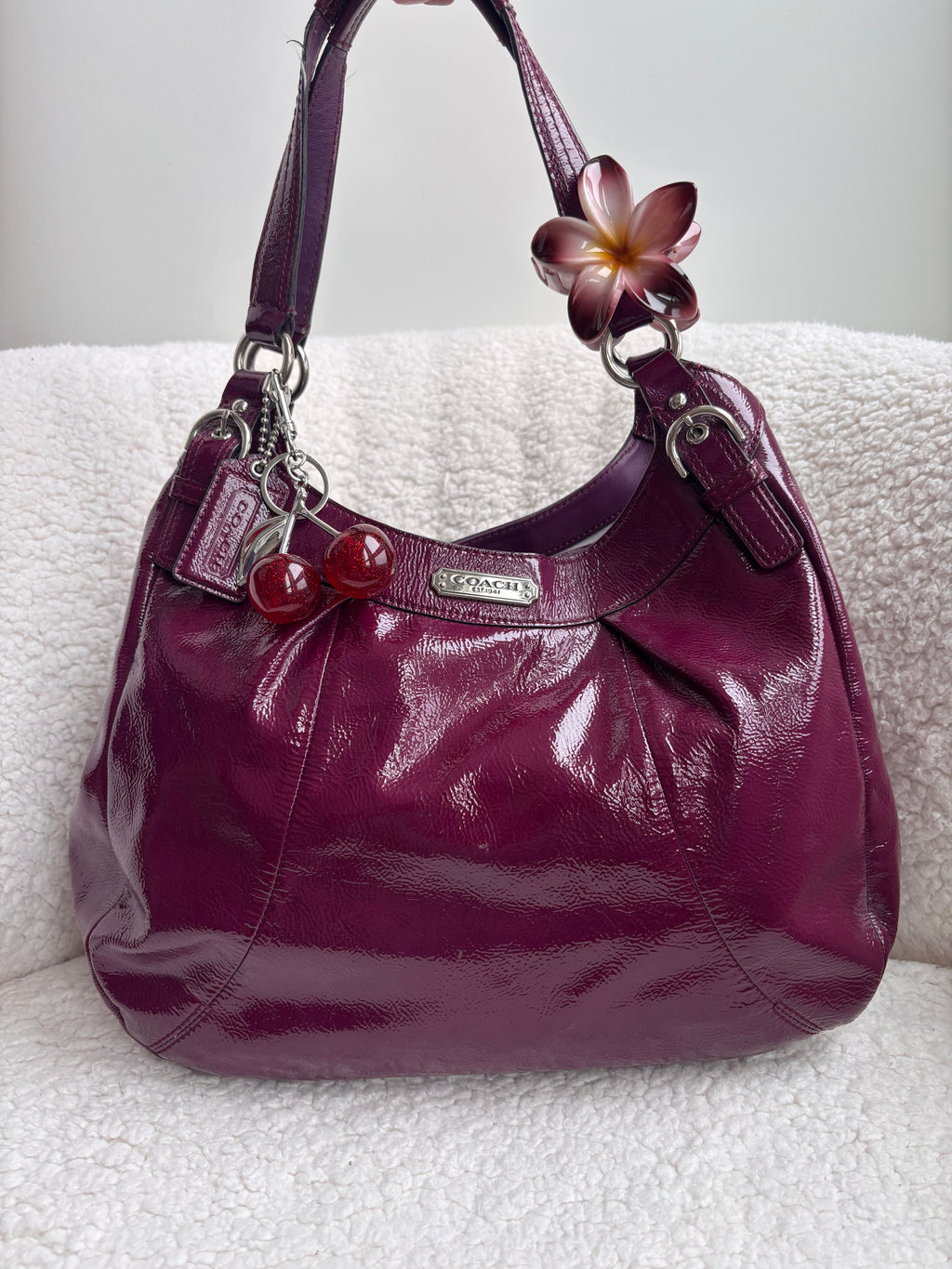 Coach Patent Leather Shoulder Bag