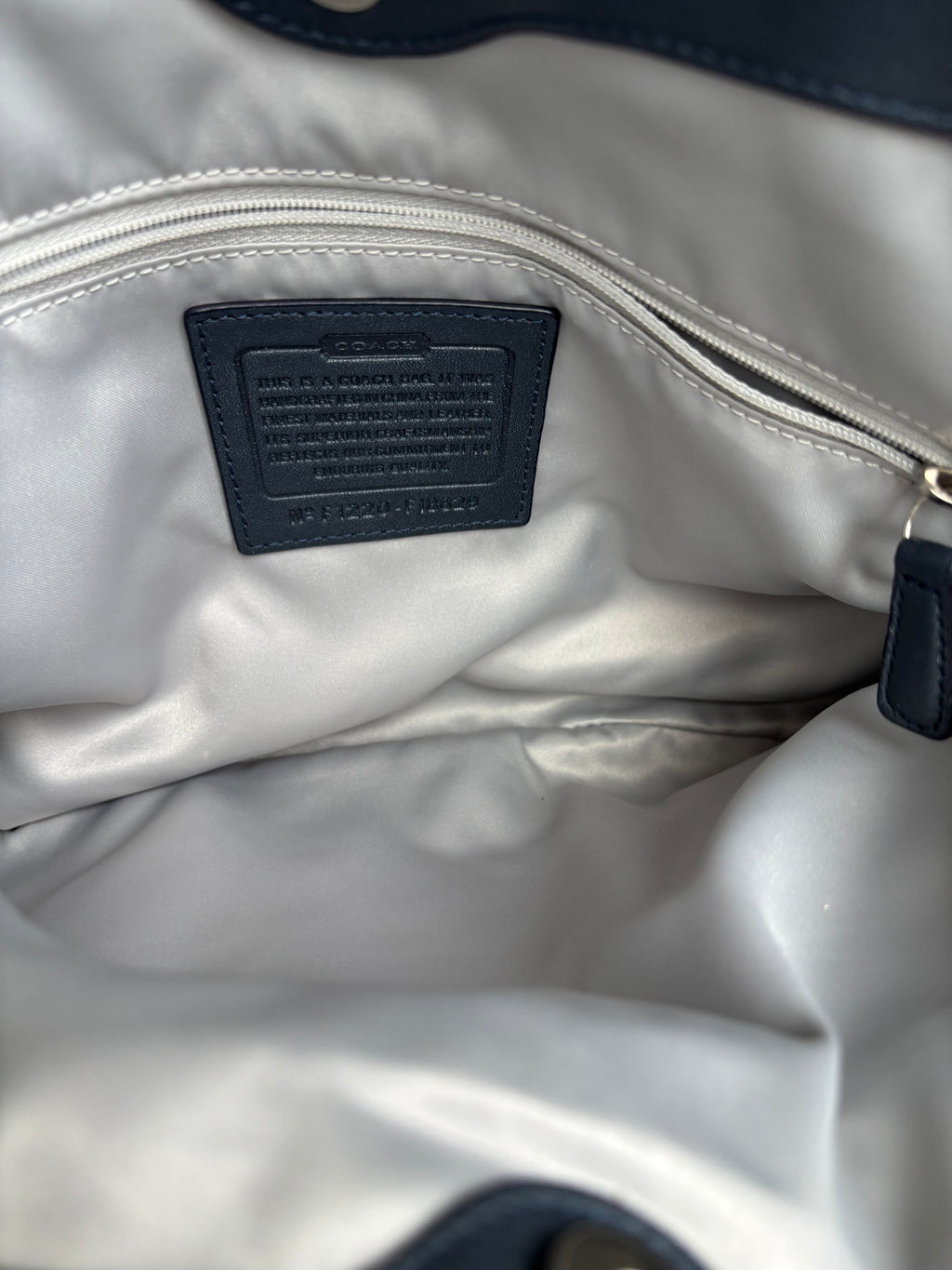 Y2K Coach Lexi Midnight Blue Shoulder Bag