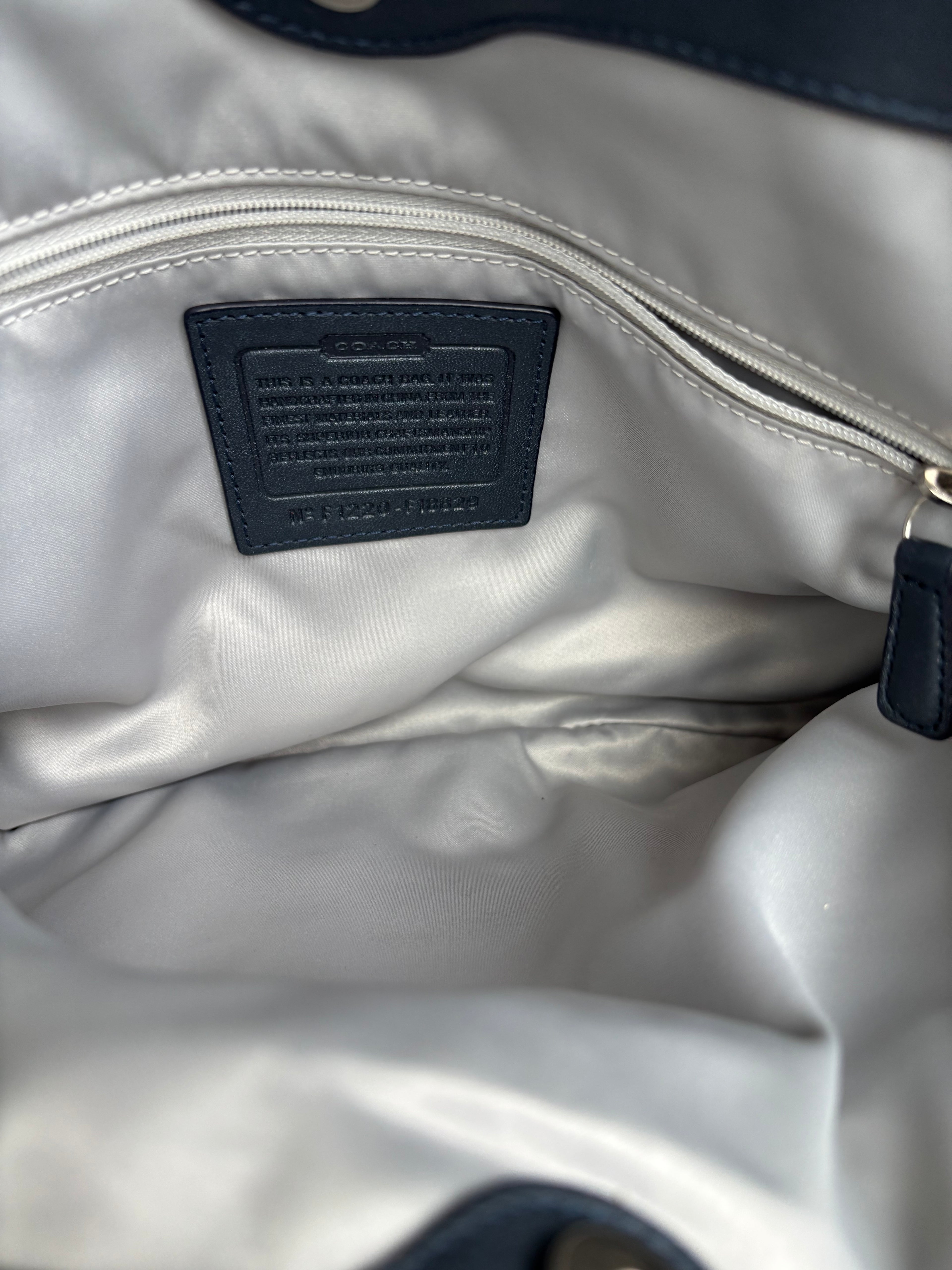Y2K Coach Lexi Midnight Blue Shoulder Bag