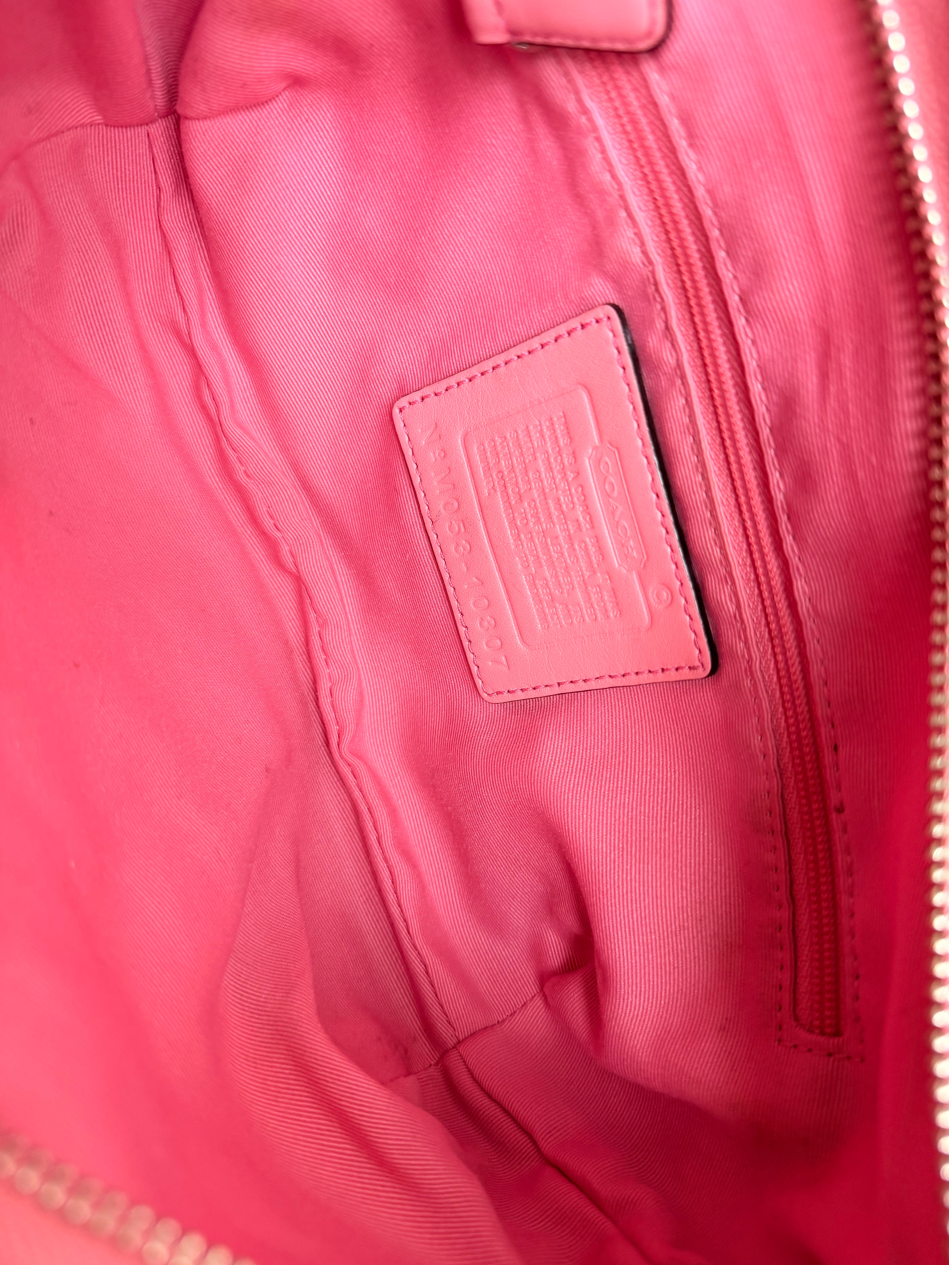 Coach Pink Optic  Mini Hobo