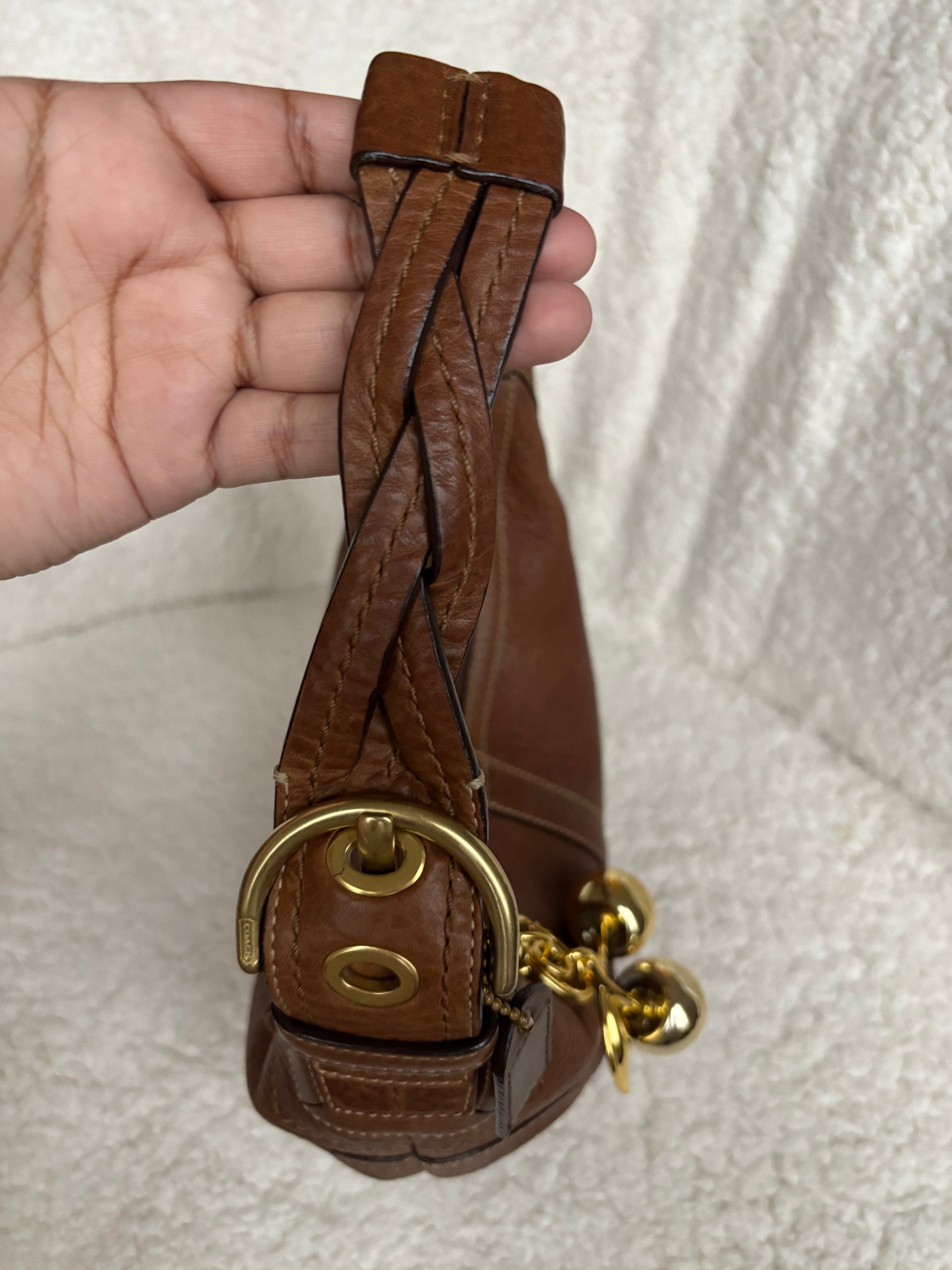 Coach Hobo Brown Leather