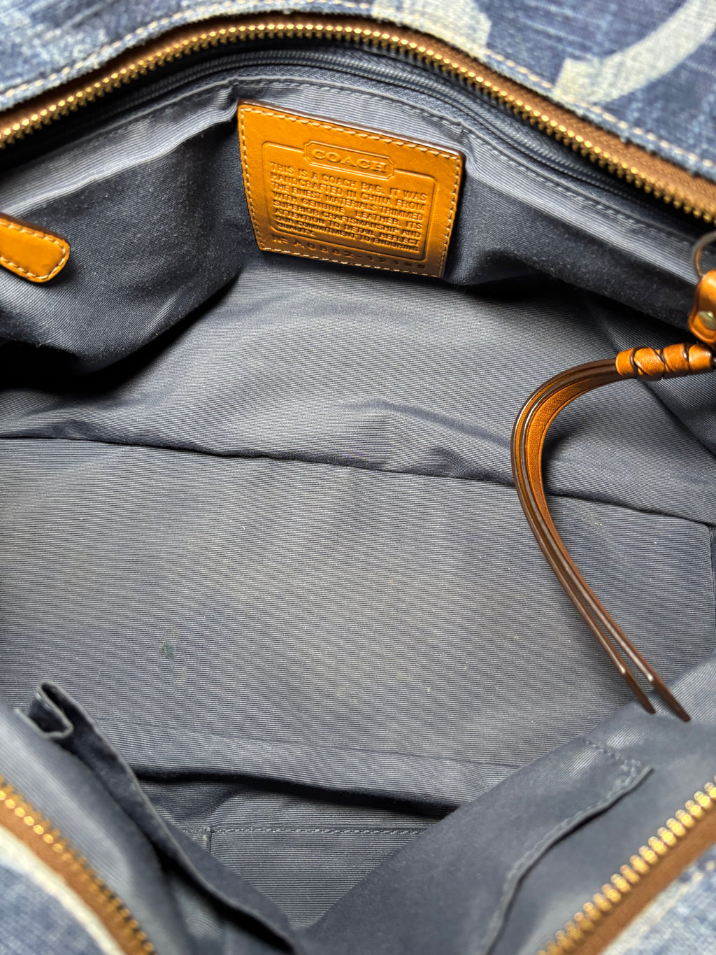 Coach Denim Shoulder Bag