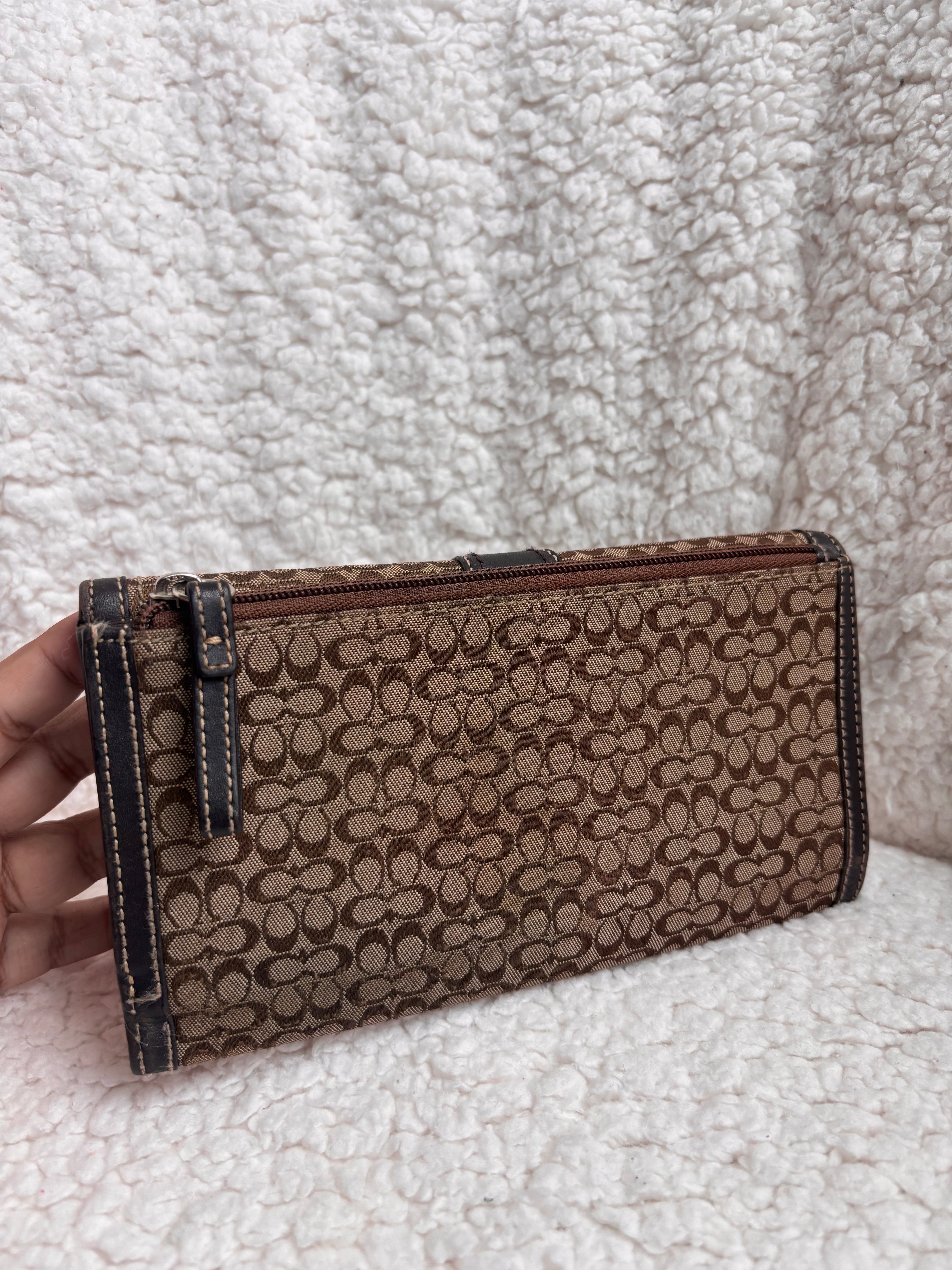 Coach Brown Soho Signature Wallet