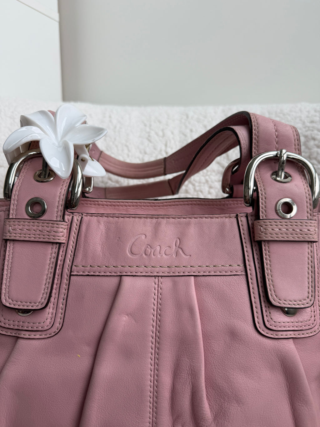 Coach Hampton Pink Shoulder Bag