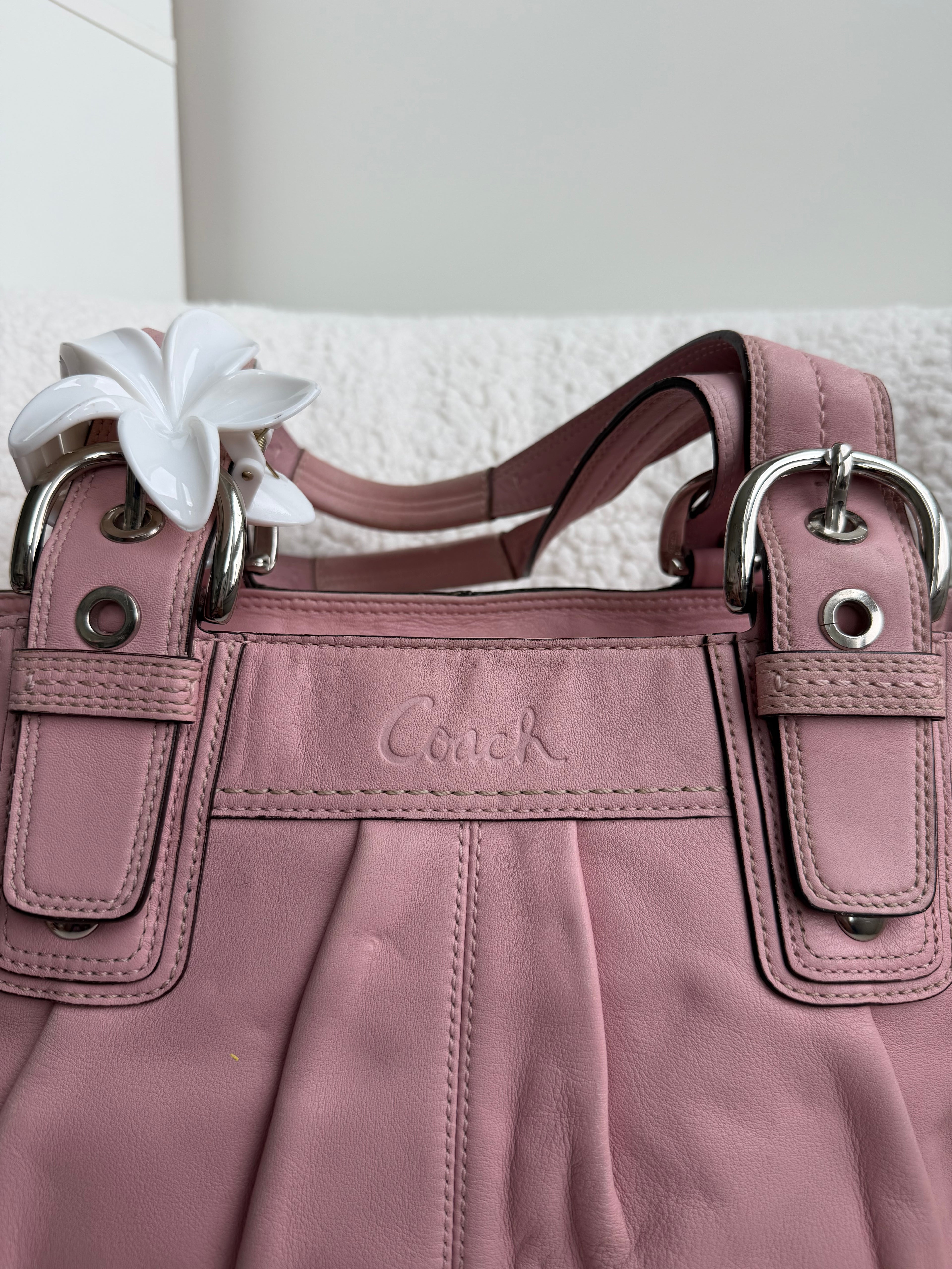 Coach Hampton Pink Shoulder Bag