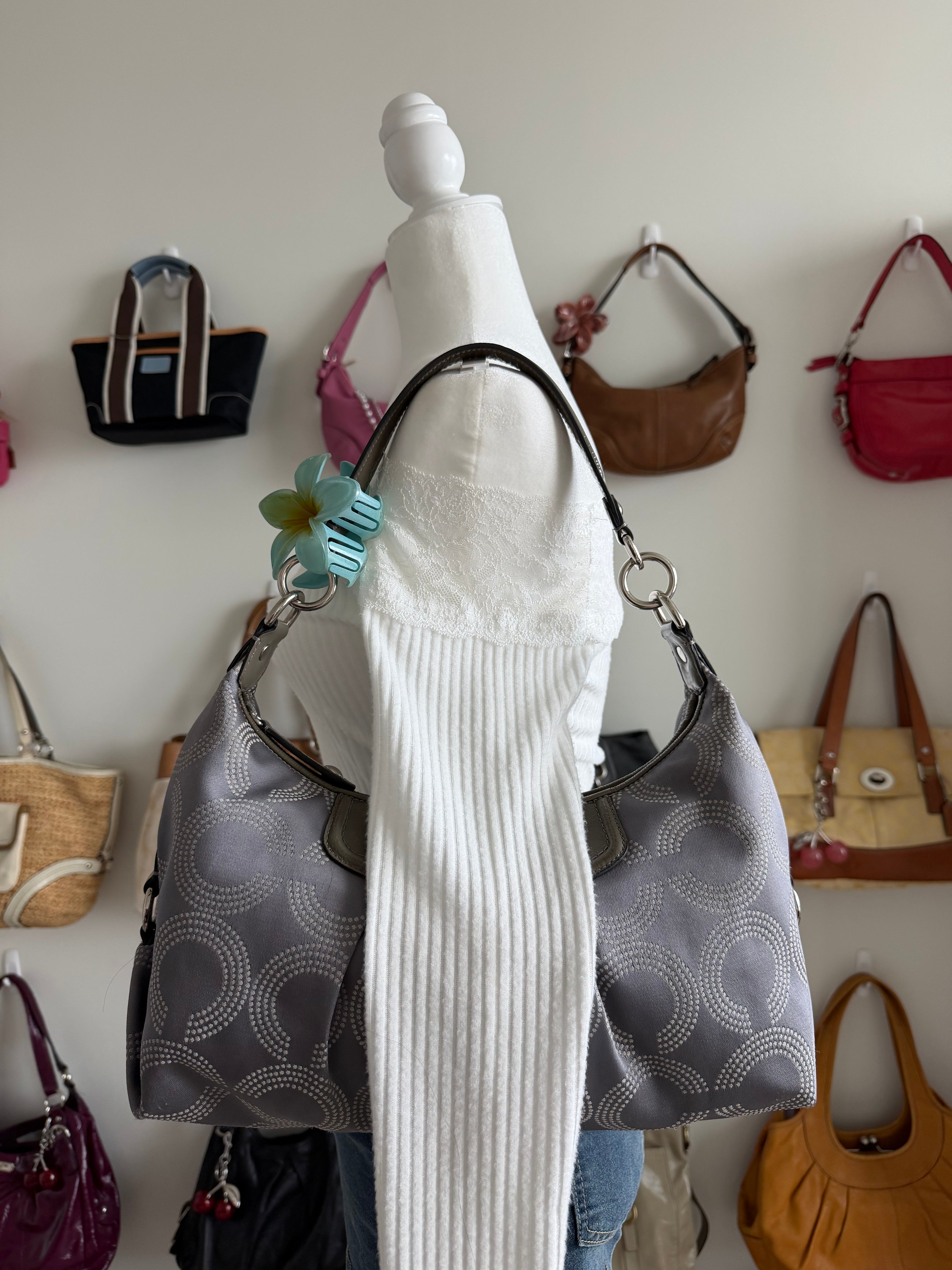 Coach Ashley Grey Shoulder Bag