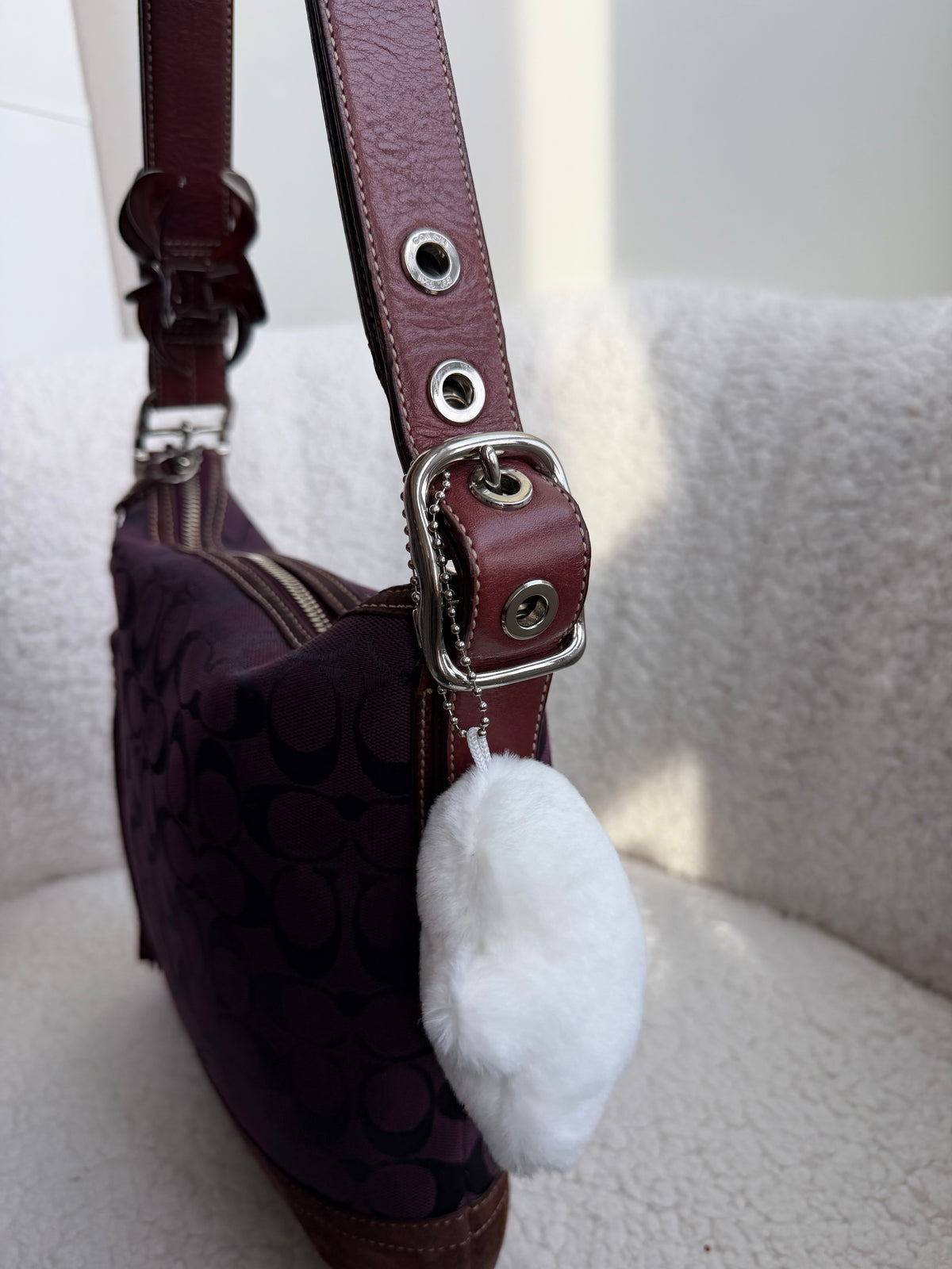 Coach Shoulder Bag Purple