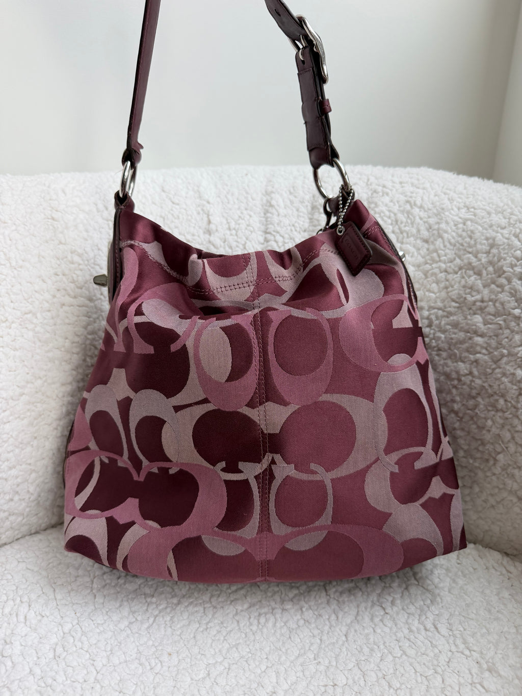 Coach Burgundy Large Tote