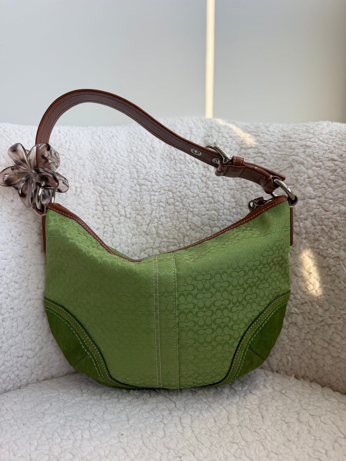 Coach Green Hobo Shoulder Bag