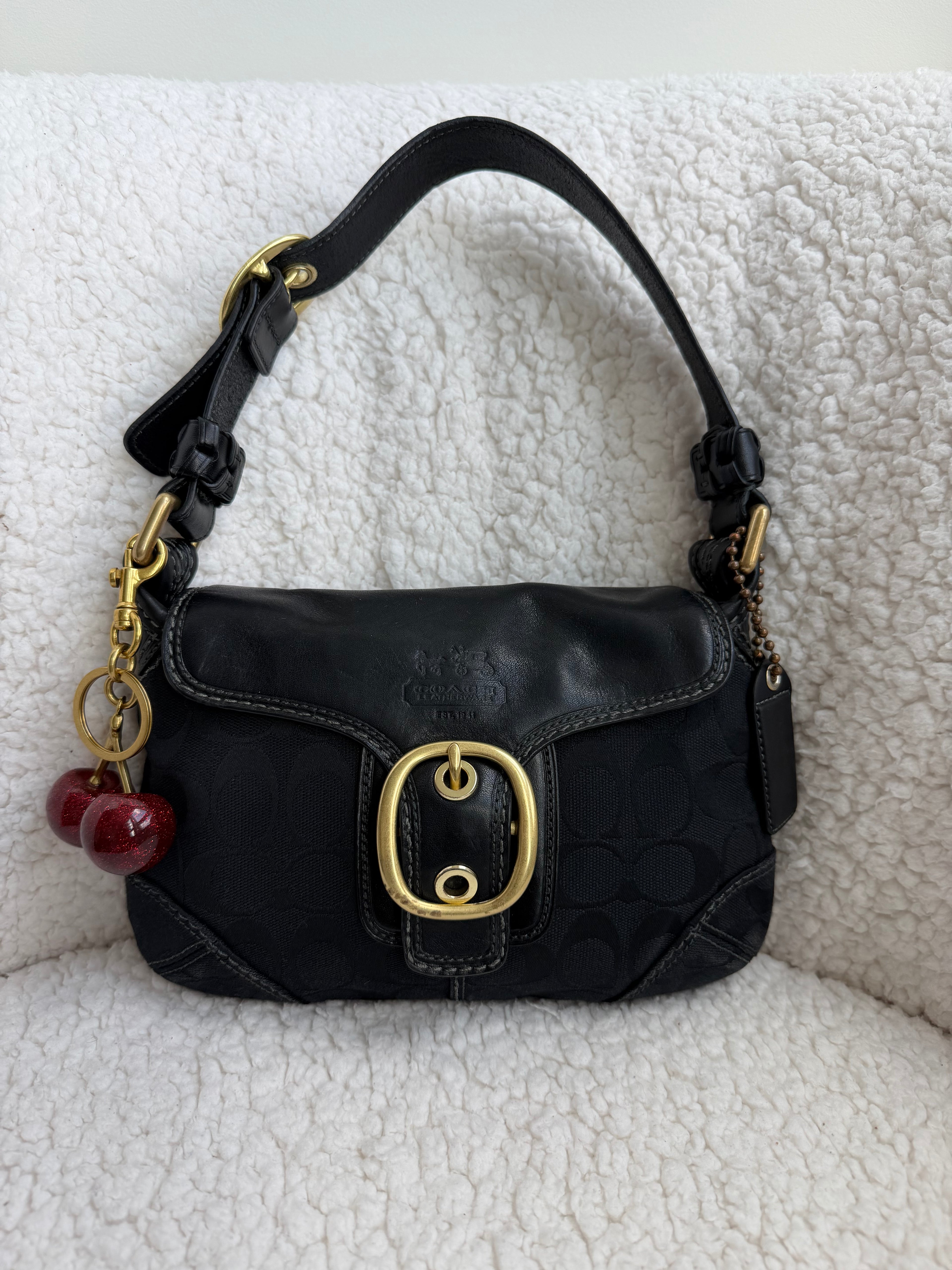 Coach Black Small Bleeker Shoulder Bag