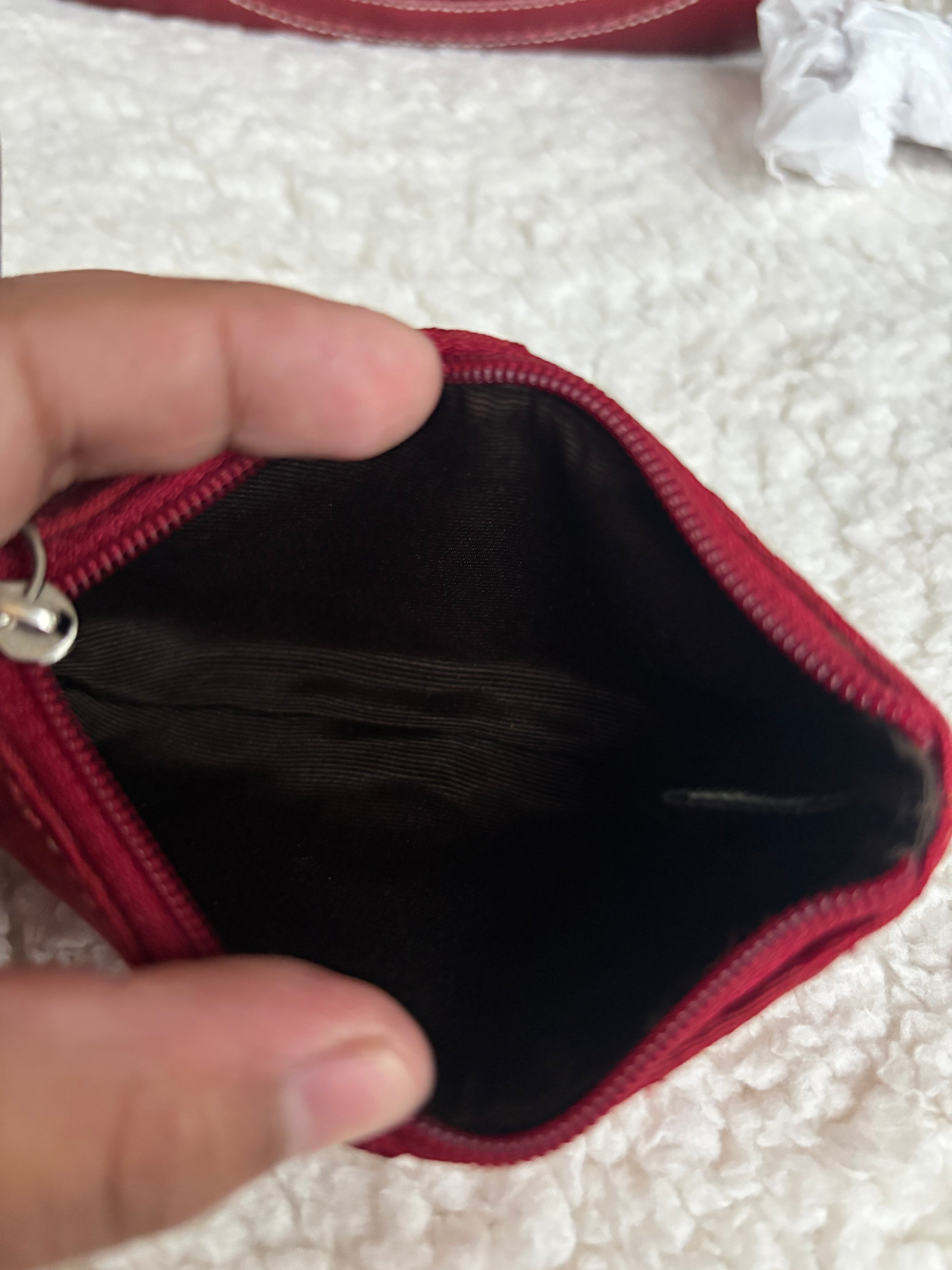 Y2K Coach Mini Soho Red Signature + Matching coin purse