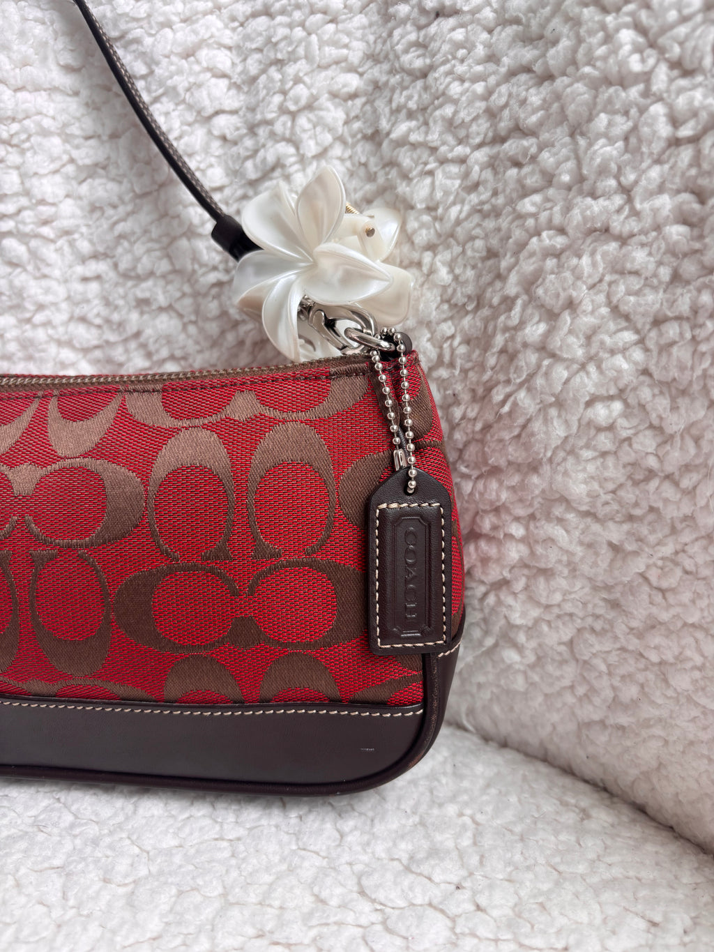 Coach Demi Bag Red Signature