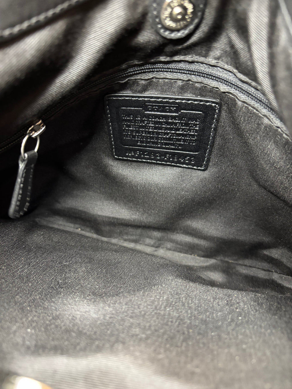 Y2K Coach Black Leather Shoulder Bag