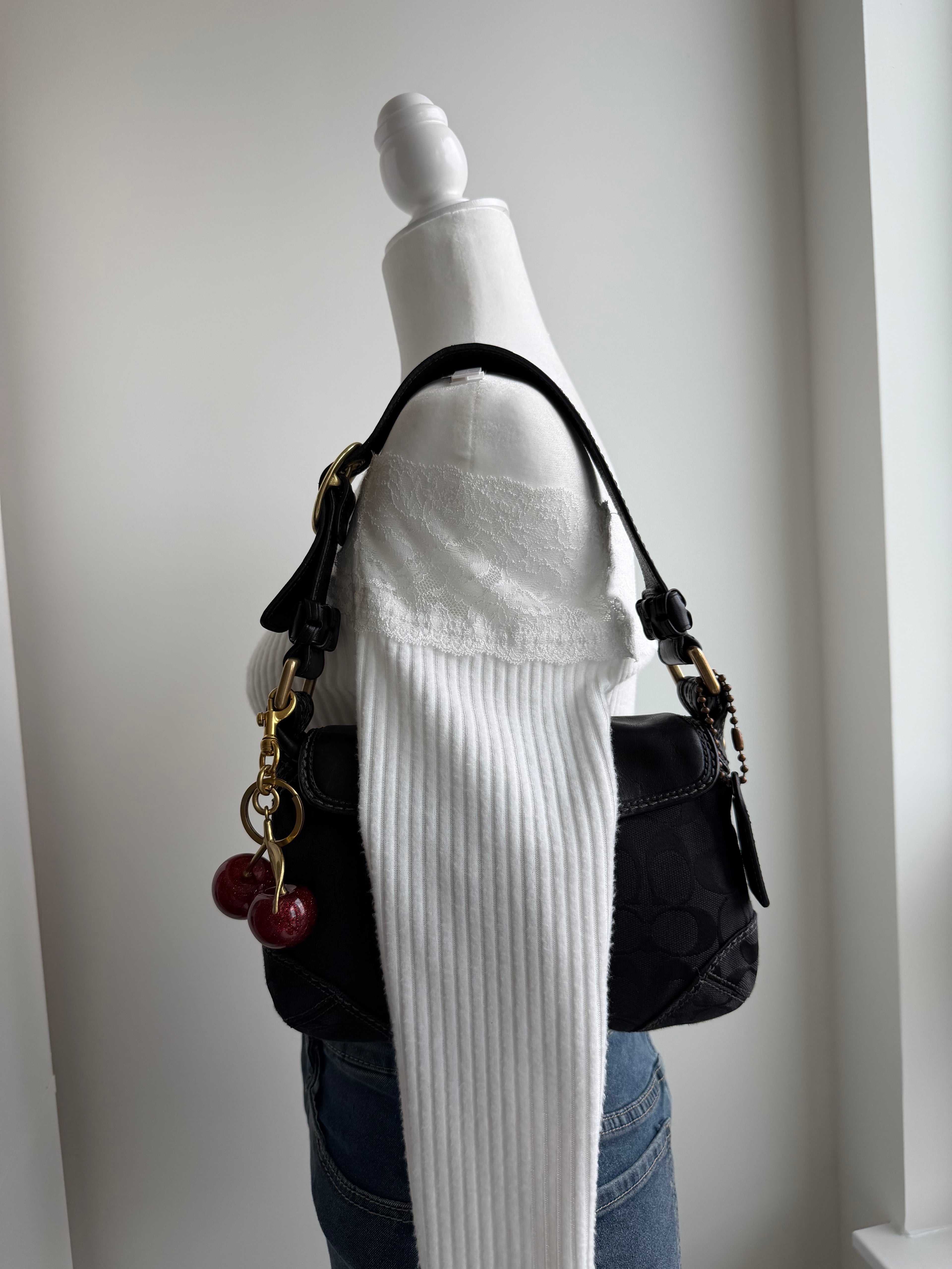 Coach Black Small Bleeker Shoulder Bag