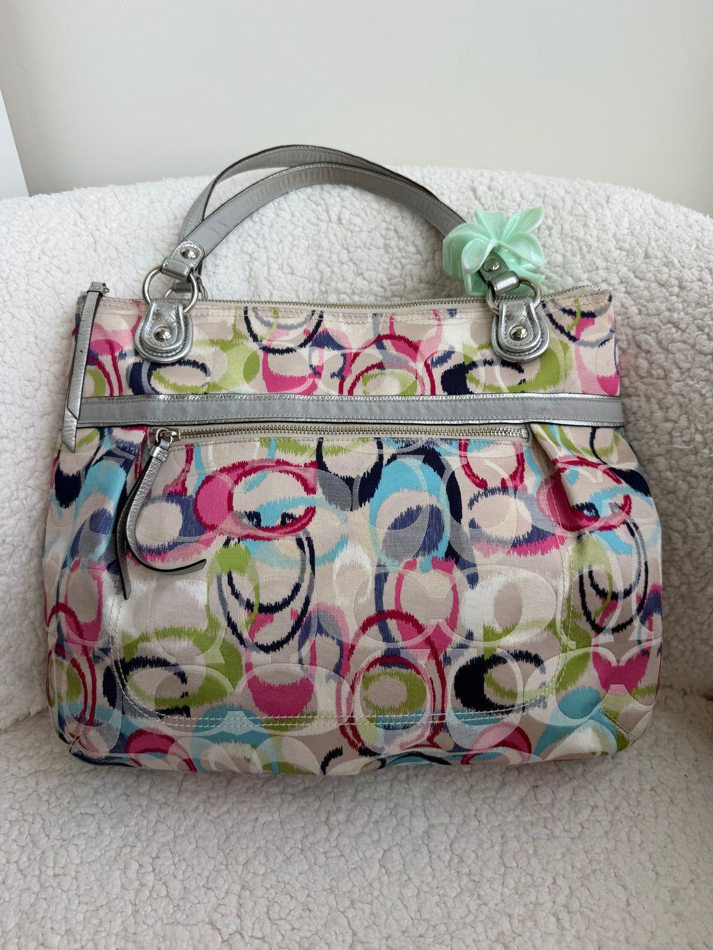 Y2K Coach Poppy Ikat Tote
