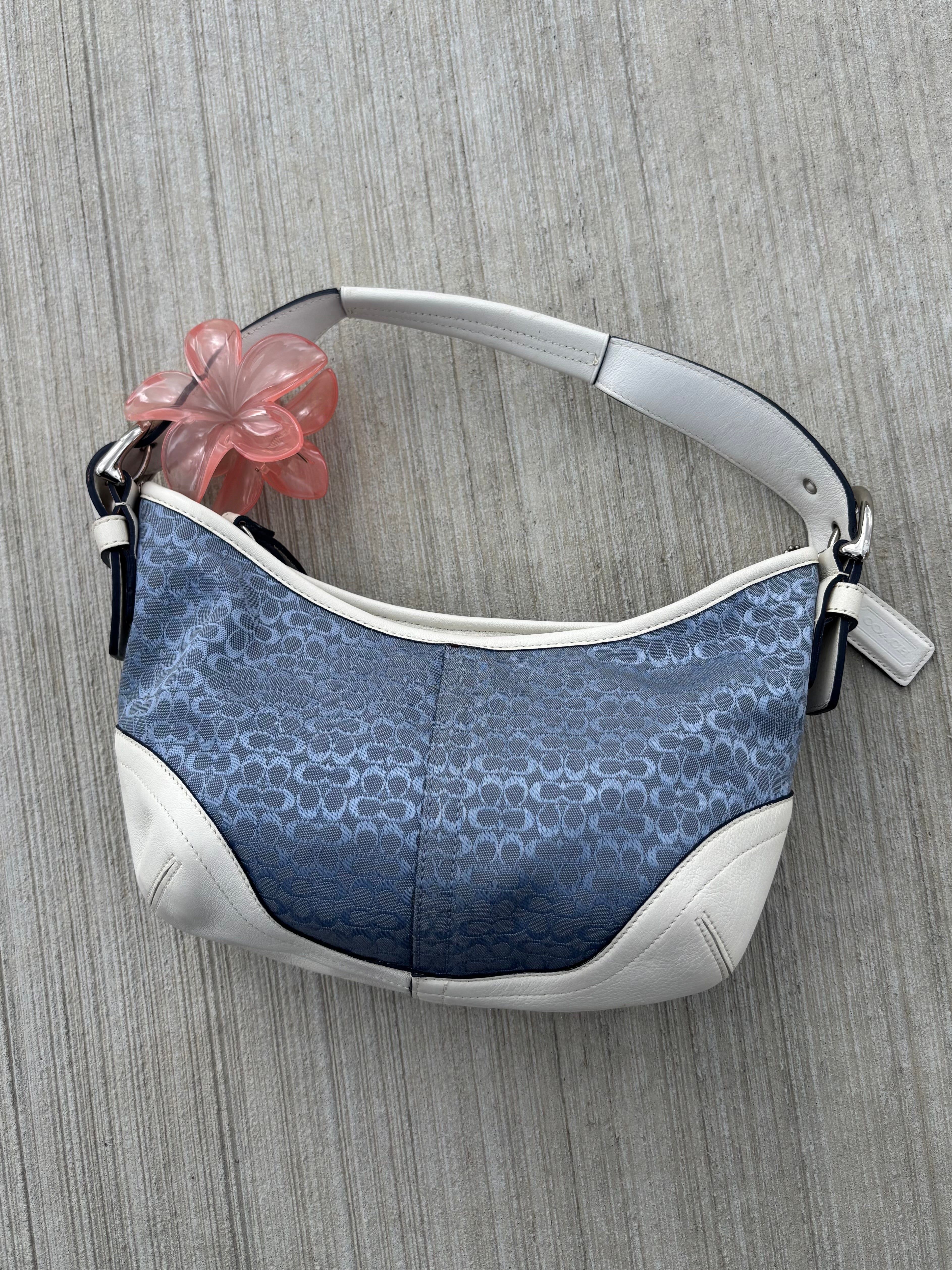 Y2K Coach Mini Blue Hobo