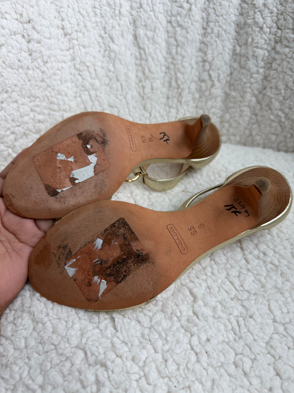 Coach Heels Size W 6.5