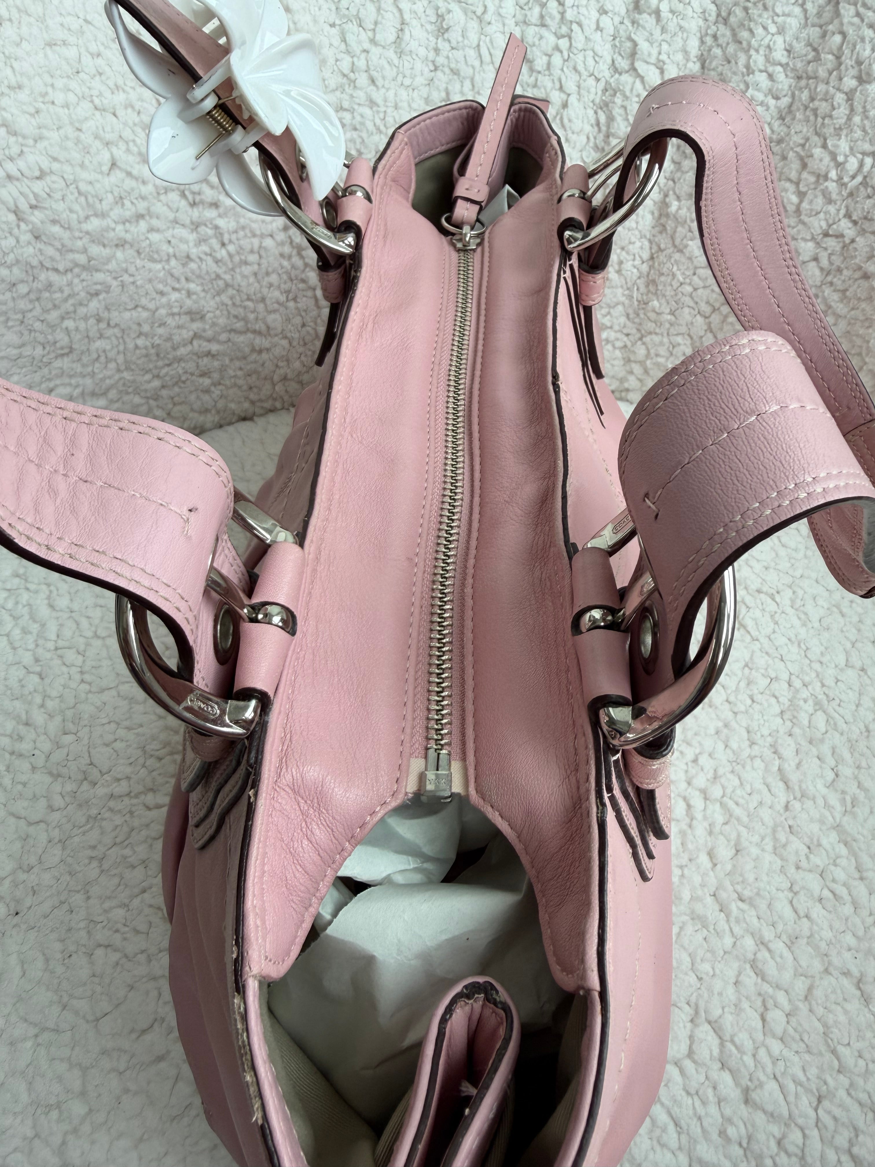 Coach Hampton Pink Shoulder Bag
