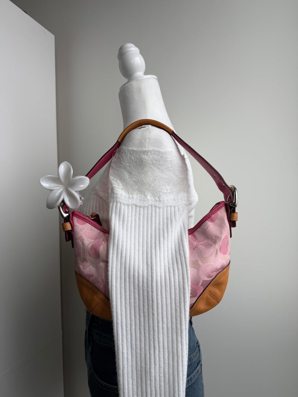 Coach Pink Optic Mini Hobo