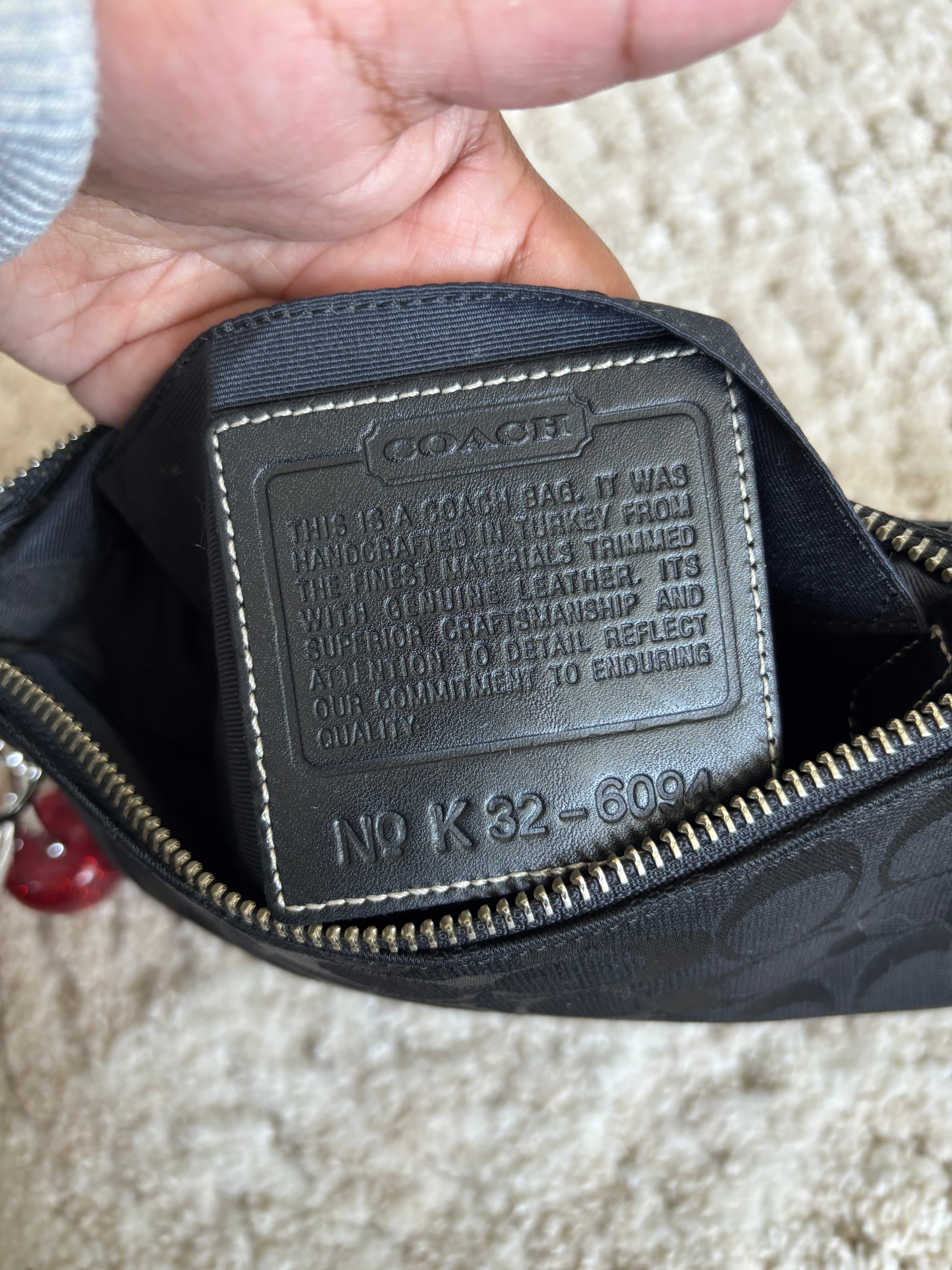 Coach Demi Bag Black Signature