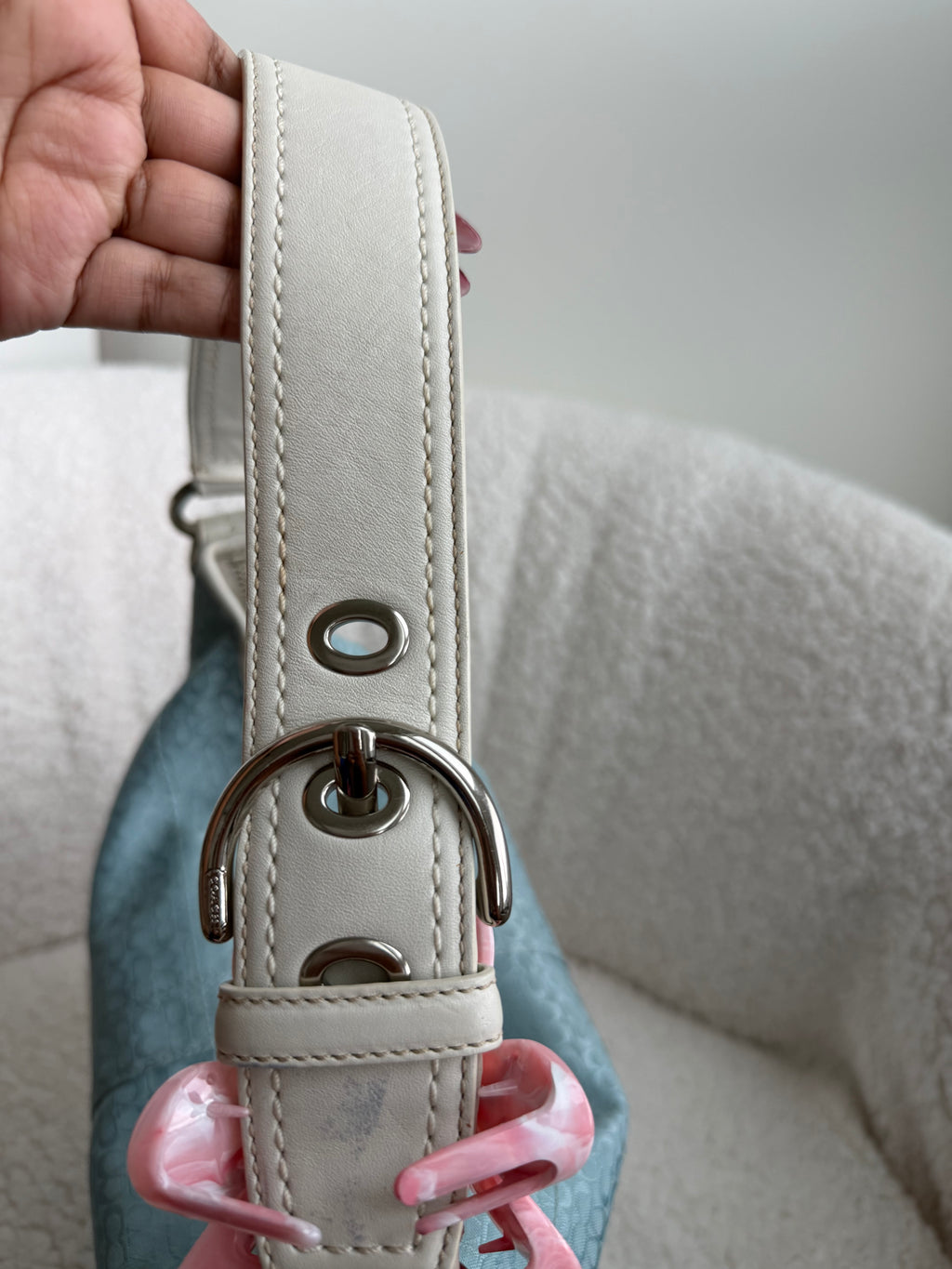 Coach Blue Large Signature Hobo