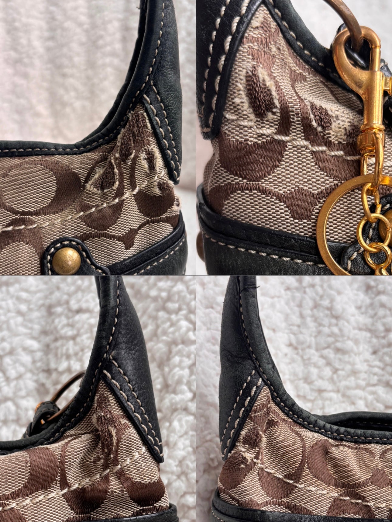 Coach Brown Signature Ergo Small