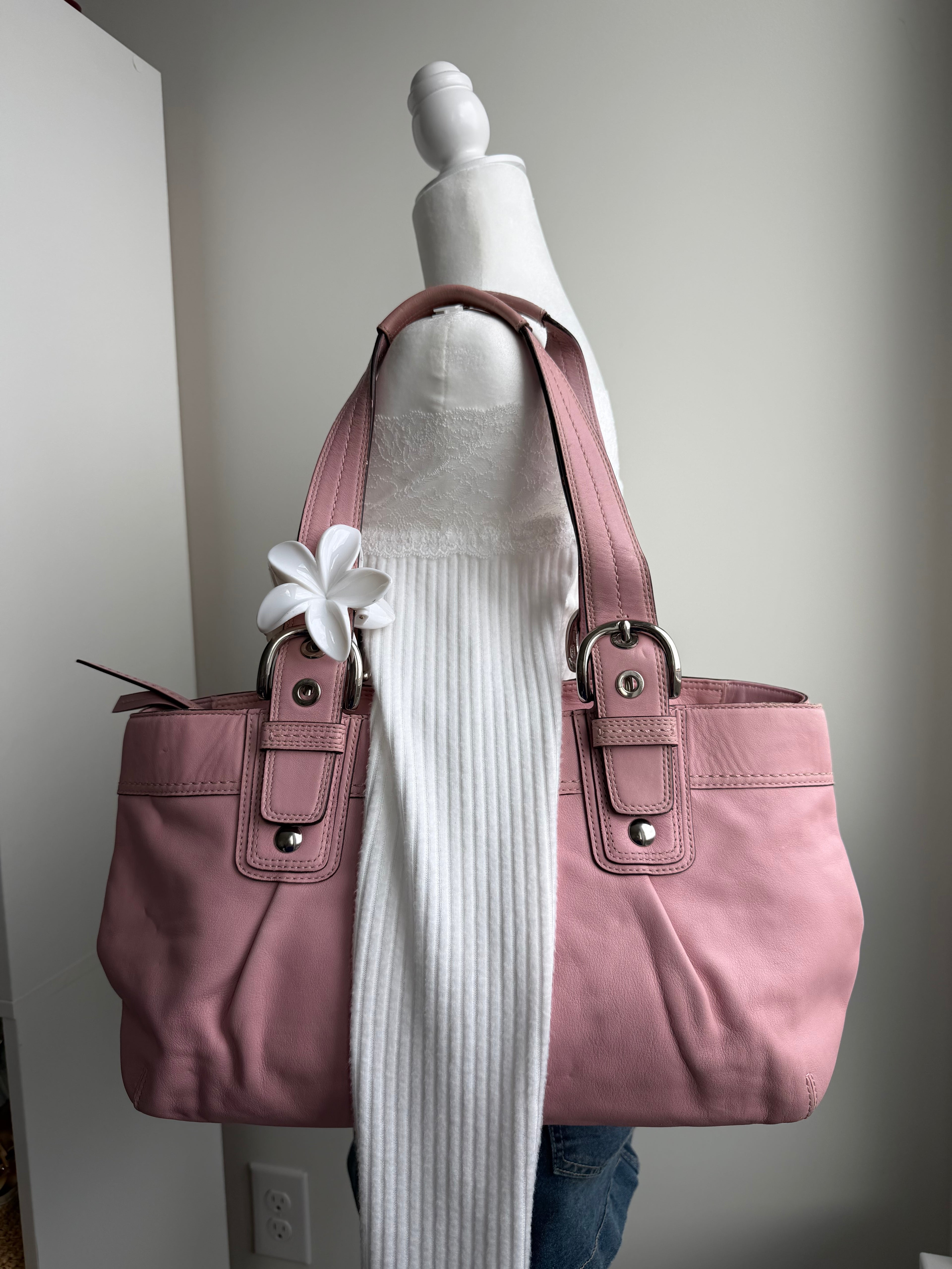 Coach Hampton Pink Shoulder Bag