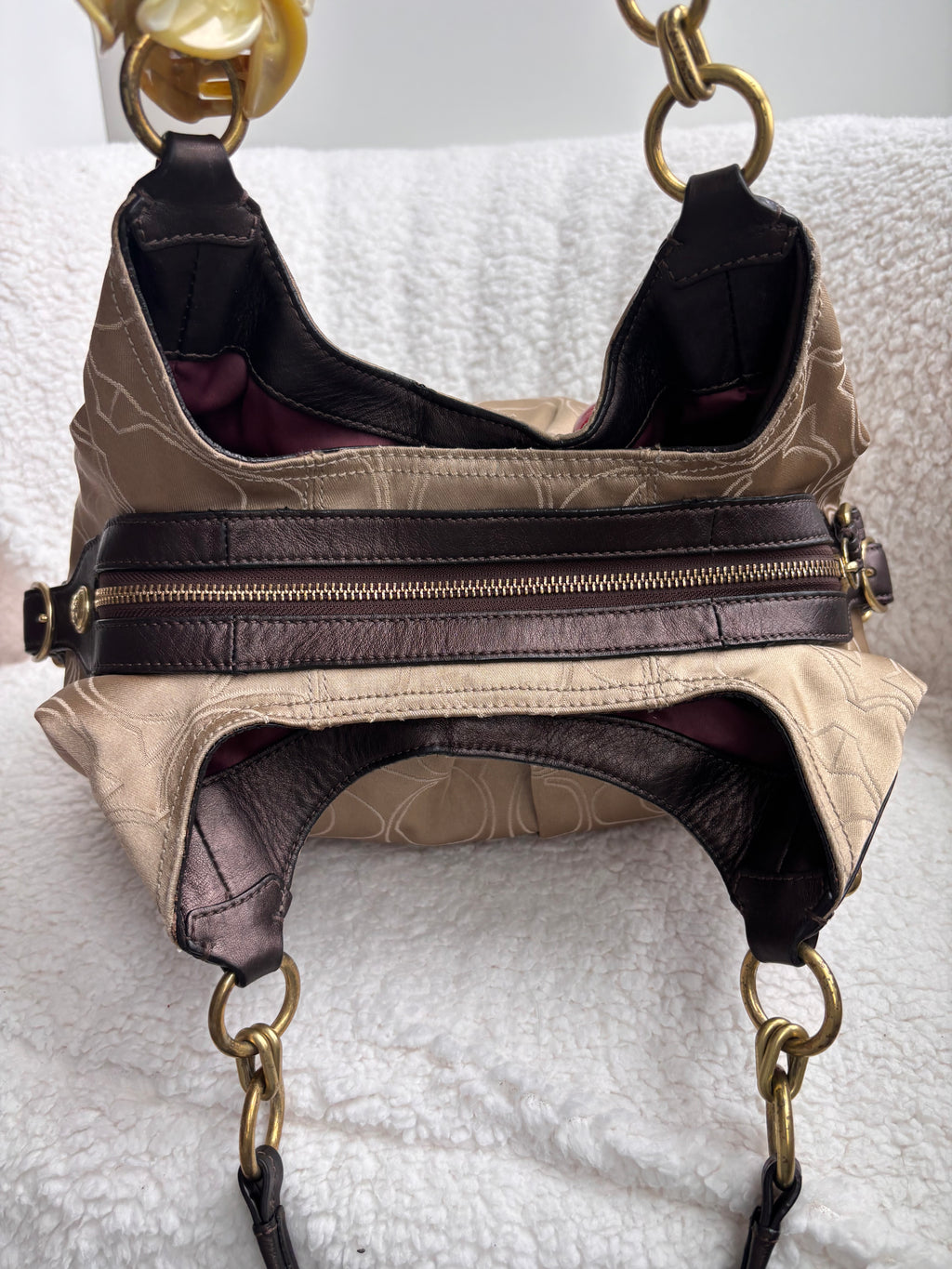 Coach Maggie Champagne Shoulder Bag