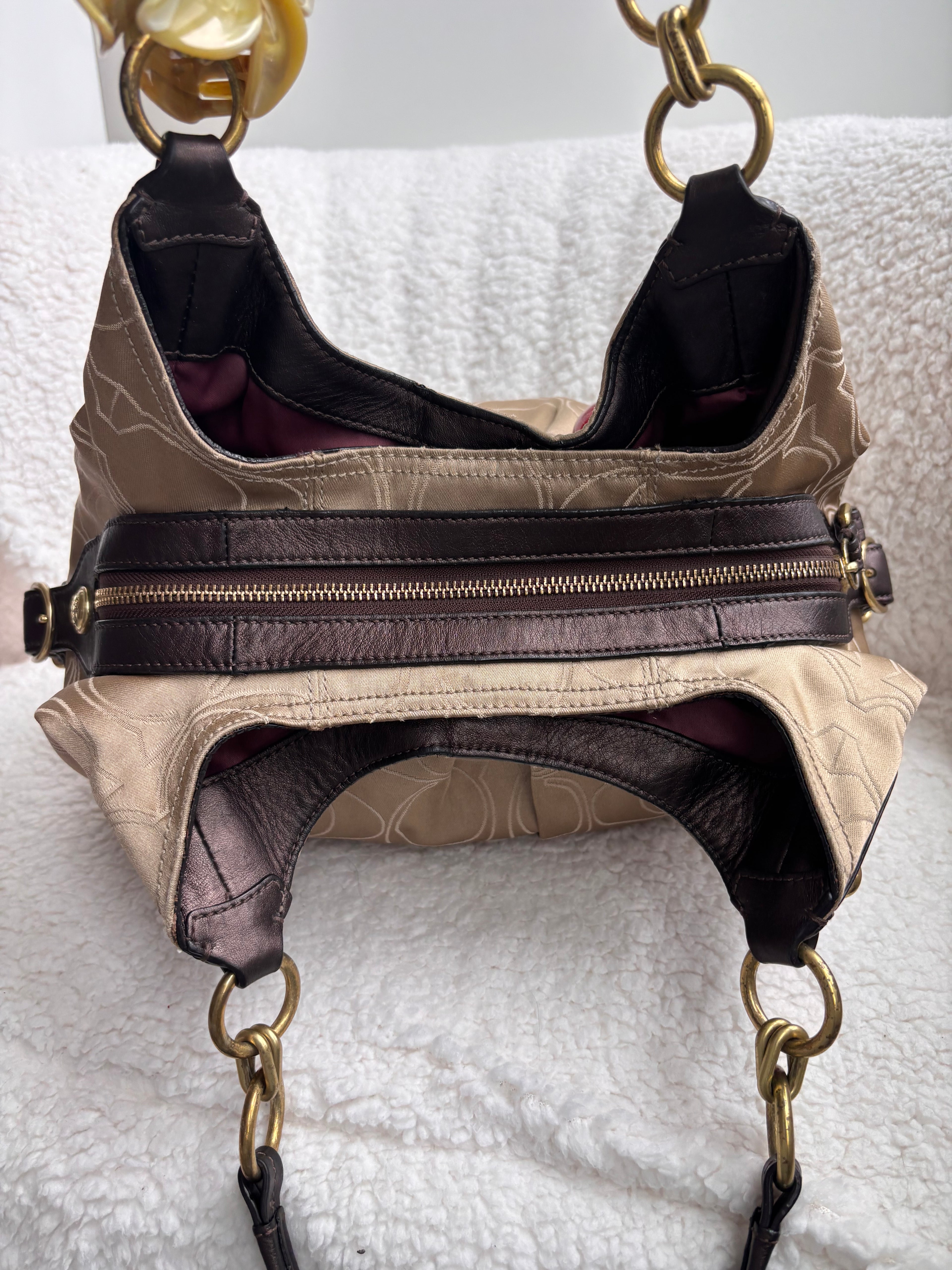 Coach Maggie Champagne Shoulder Bag