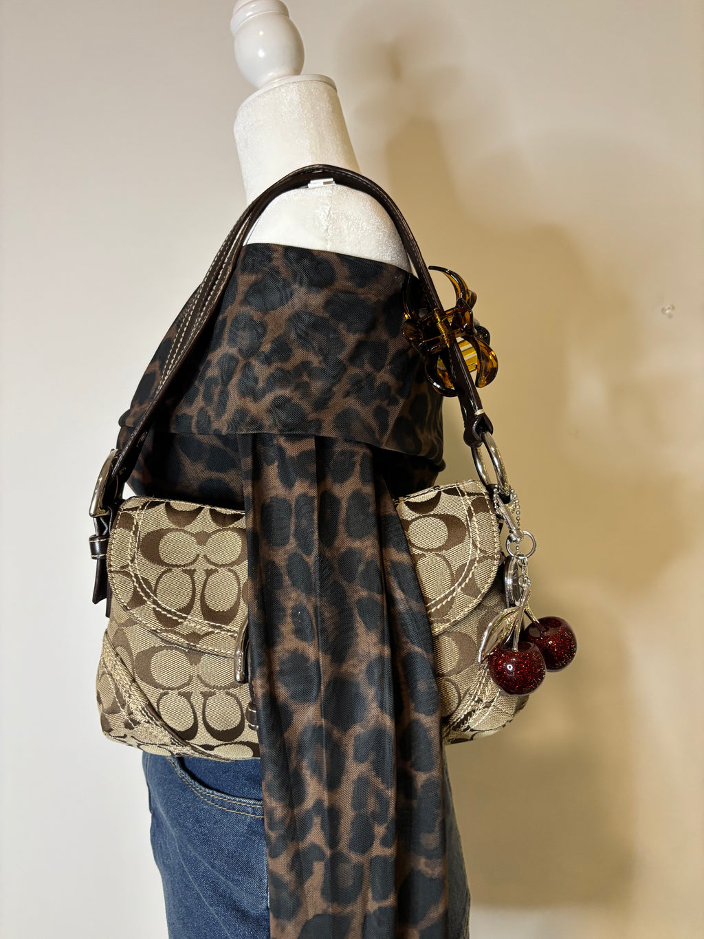 Y2K Coach Mini Soho Brown Signature