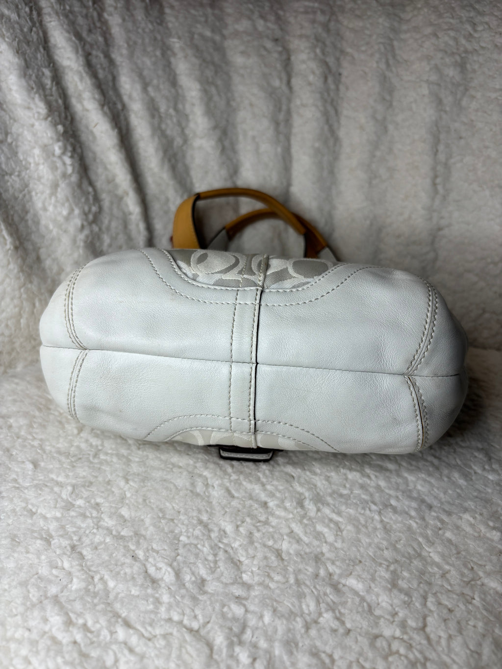 Coach White Optic Bag