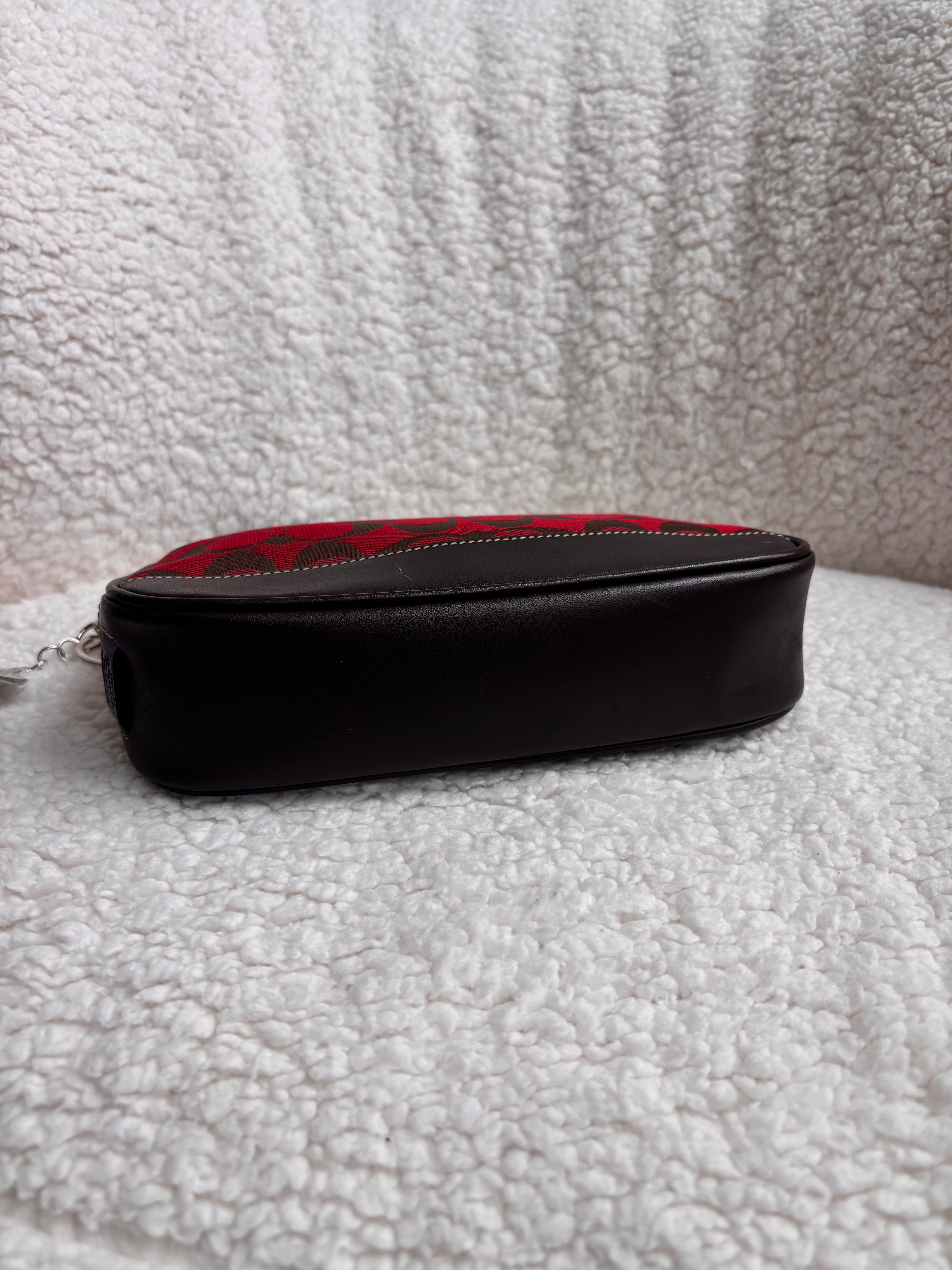 Coach Demi Bag Red Signature