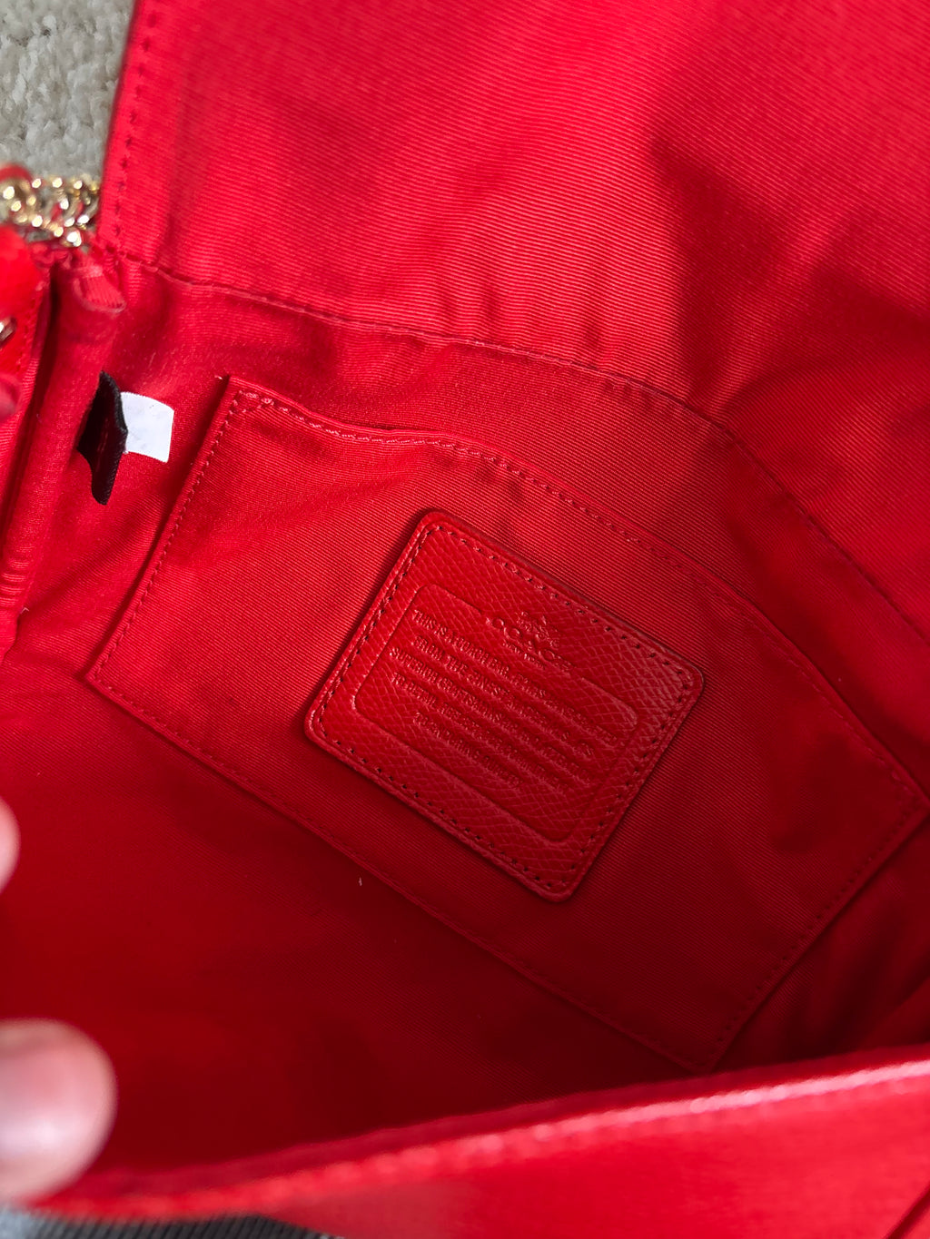 Coach Mini Red Bag