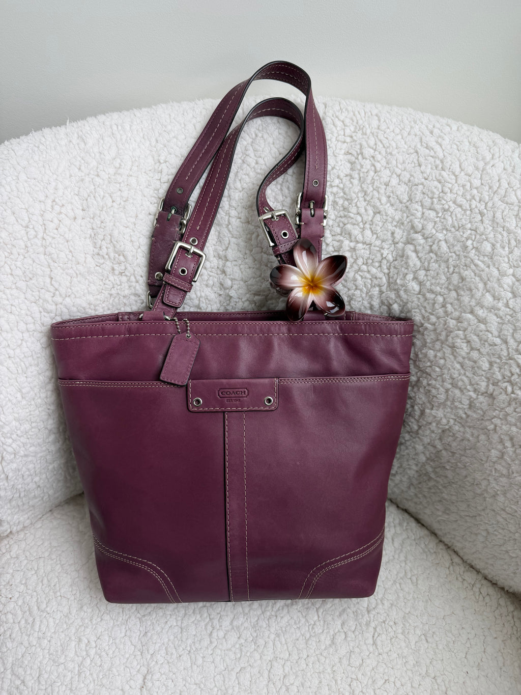 Coach Purple Tote