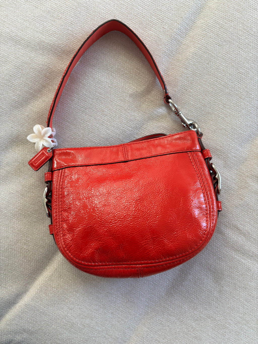 Y2K Coach Mini Zoe Red Patent Leather