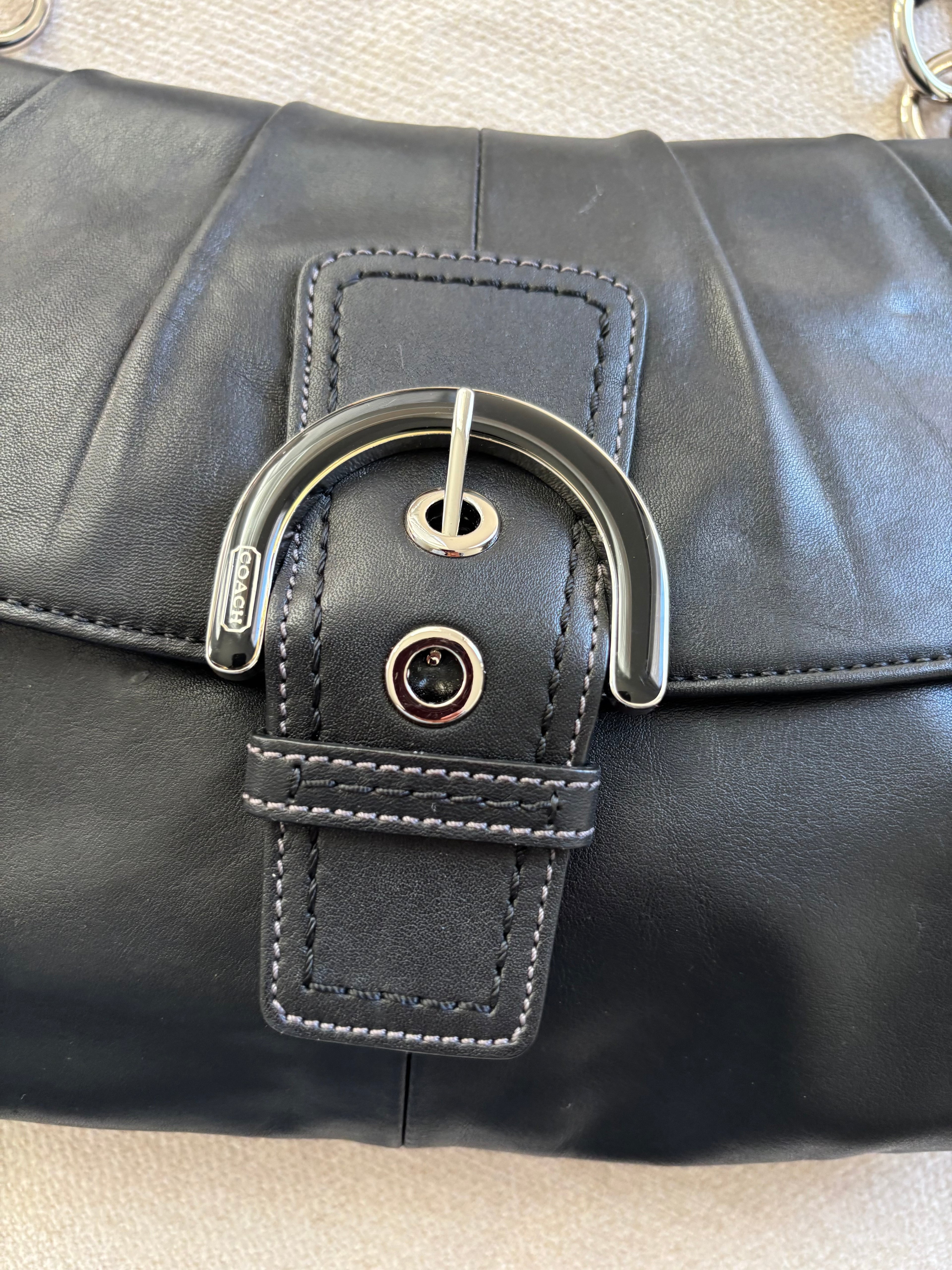 Y2K Coach Black Large Soho