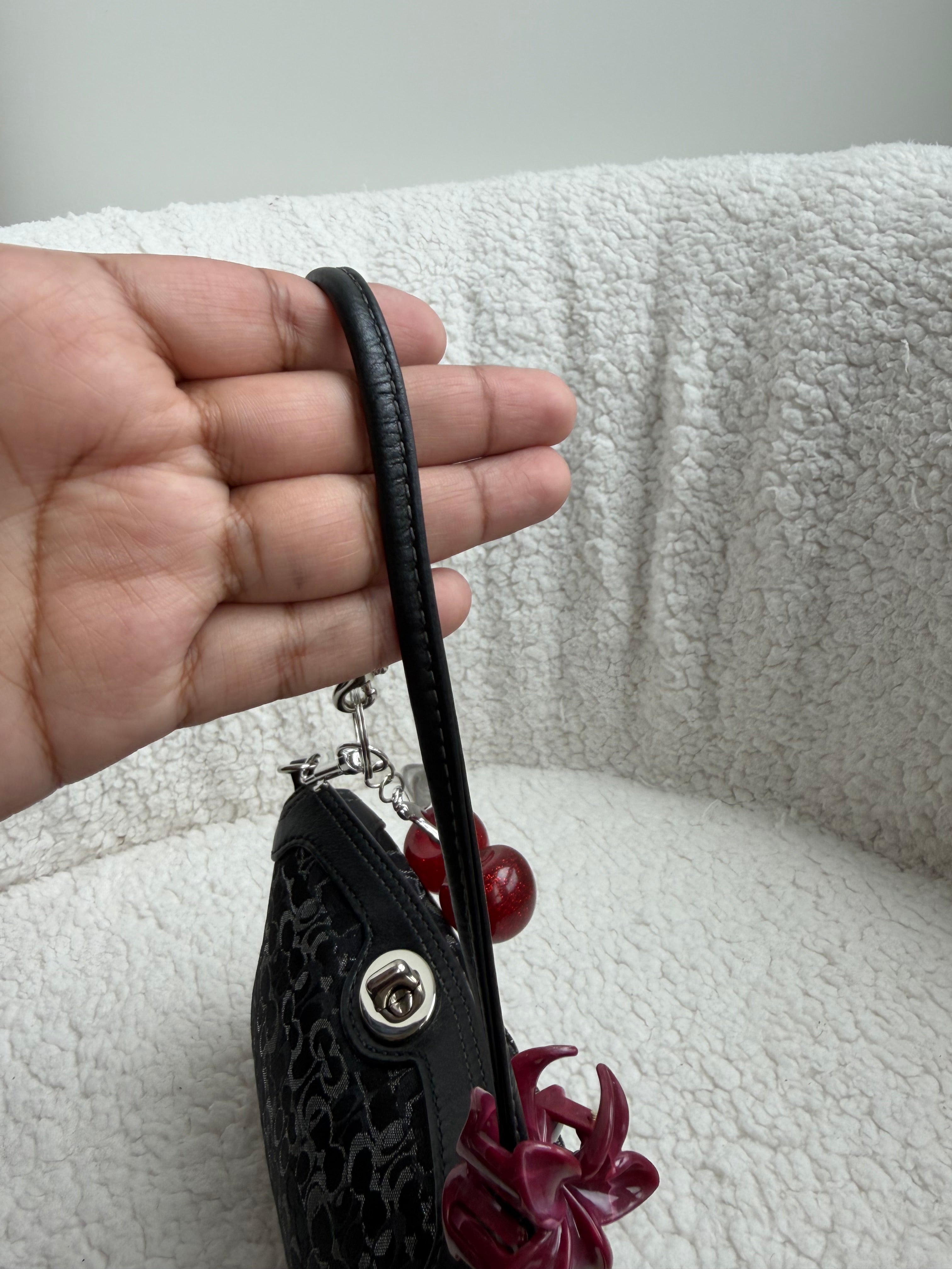 Coach Black Turnlock Mini Bag