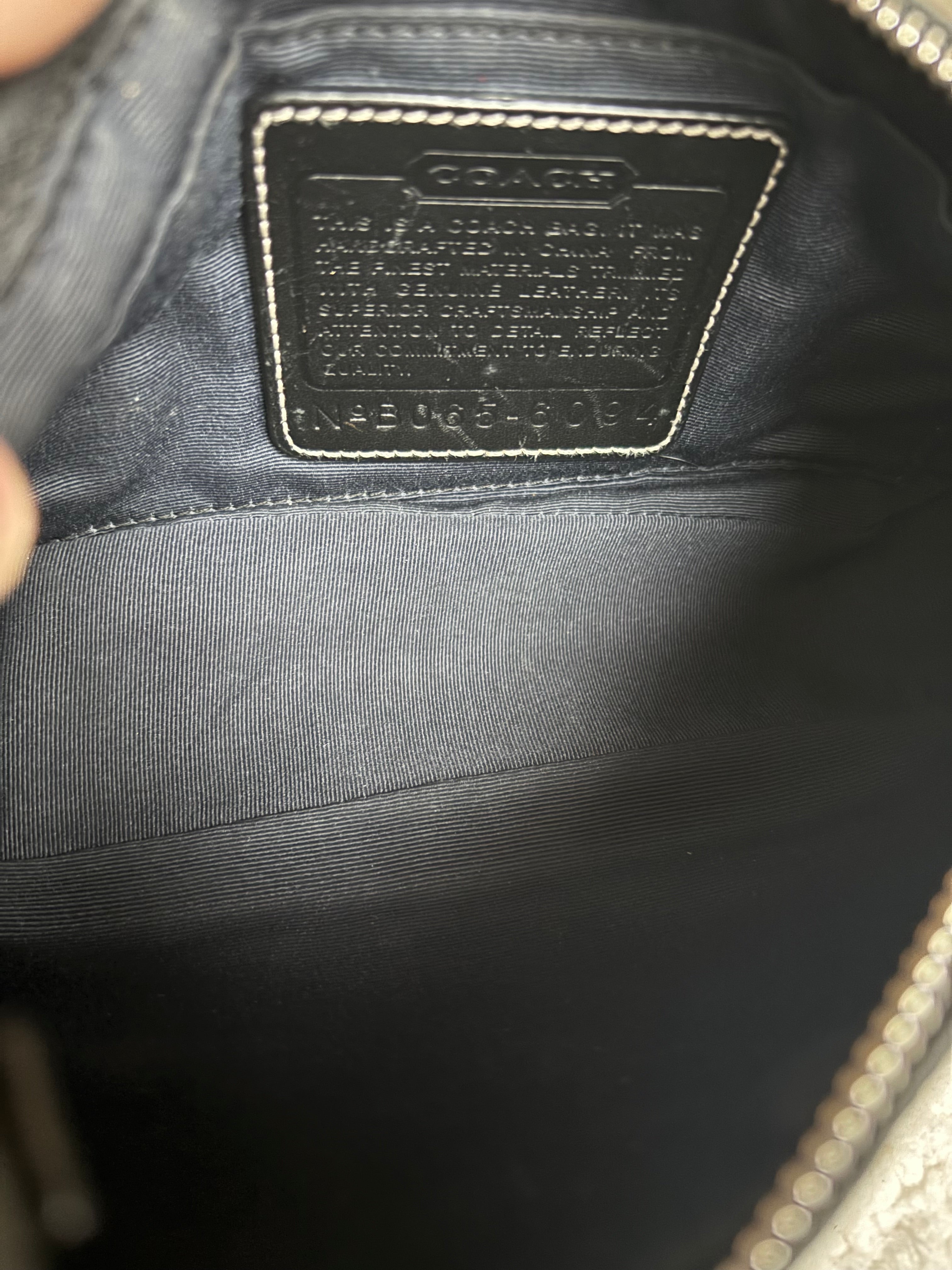 Y2K Coach Demi Bag Black Signature