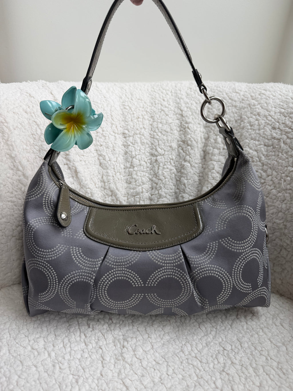 Coach Ashley Grey Shoulder Bag