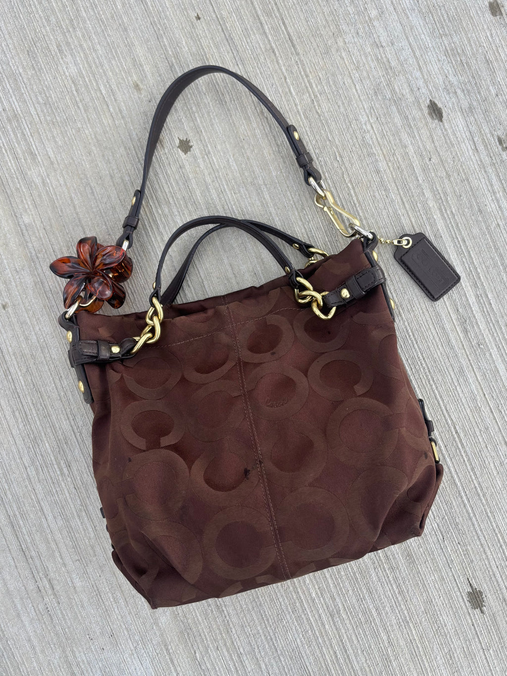Y2K Coach Brooke Brown Shoulder Bag