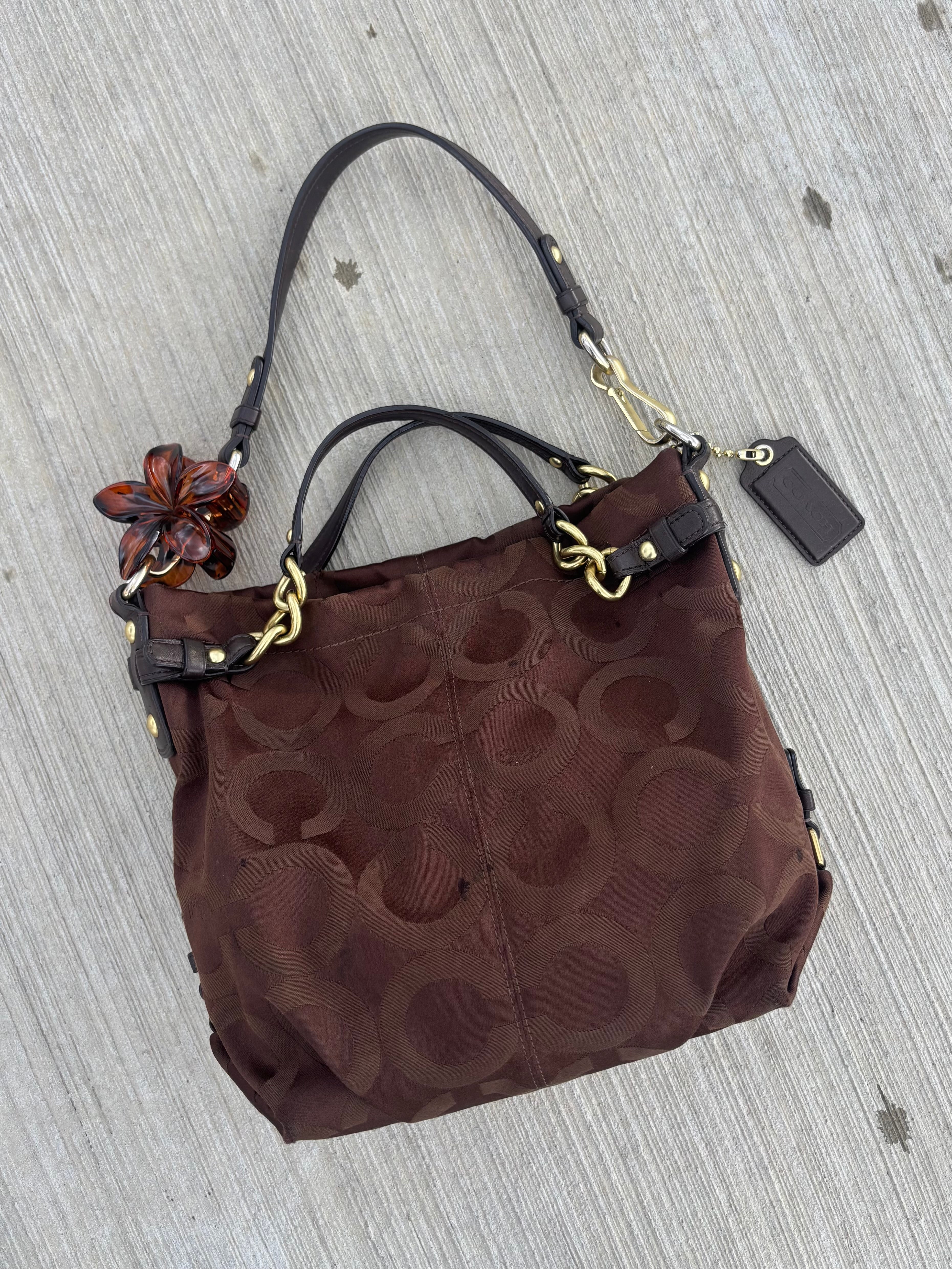 Y2K Coach Brooke Brown Shoulder Bag