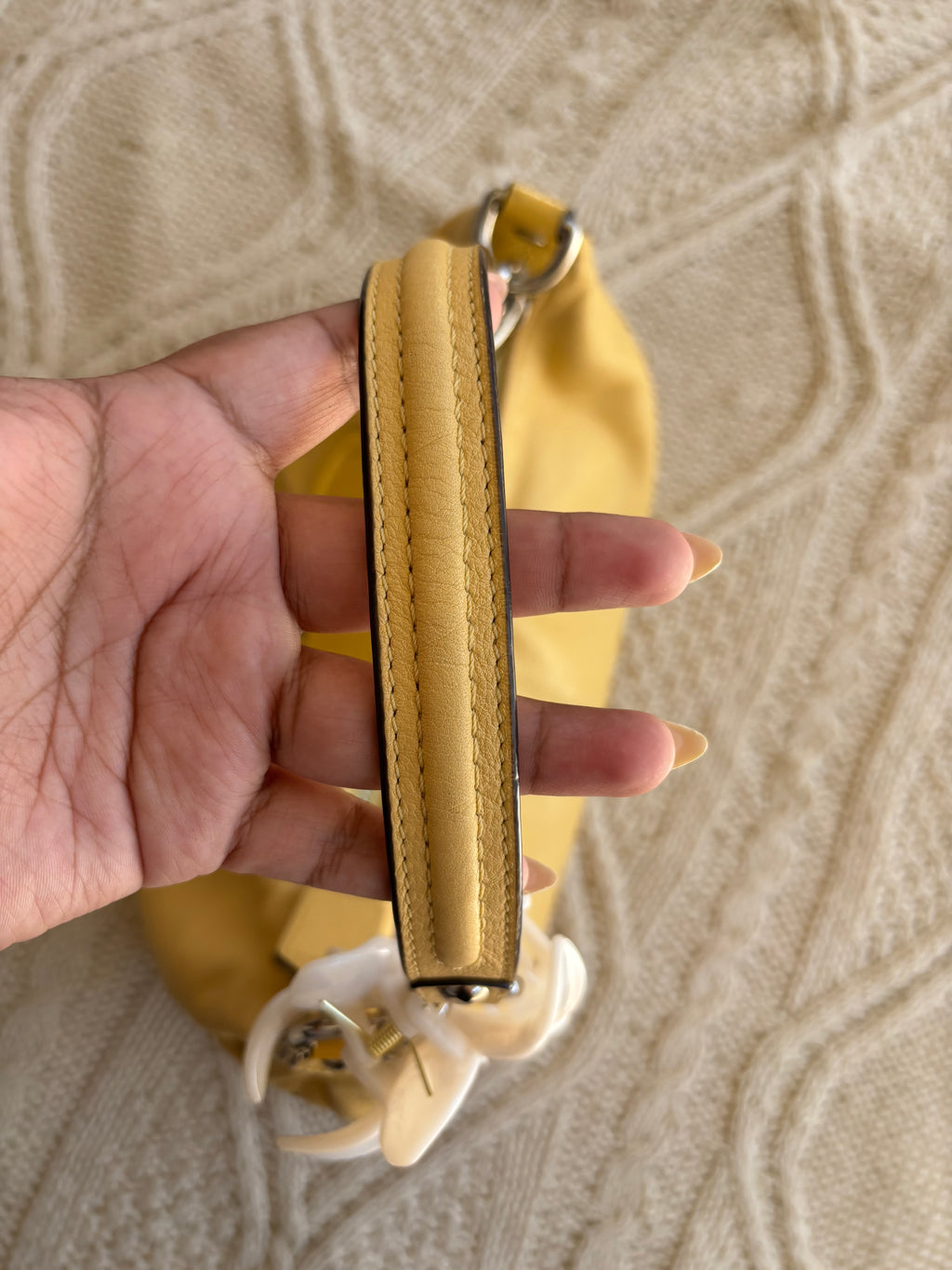 Y2K Coach Ashley Butter Yellow Shoulder Bag