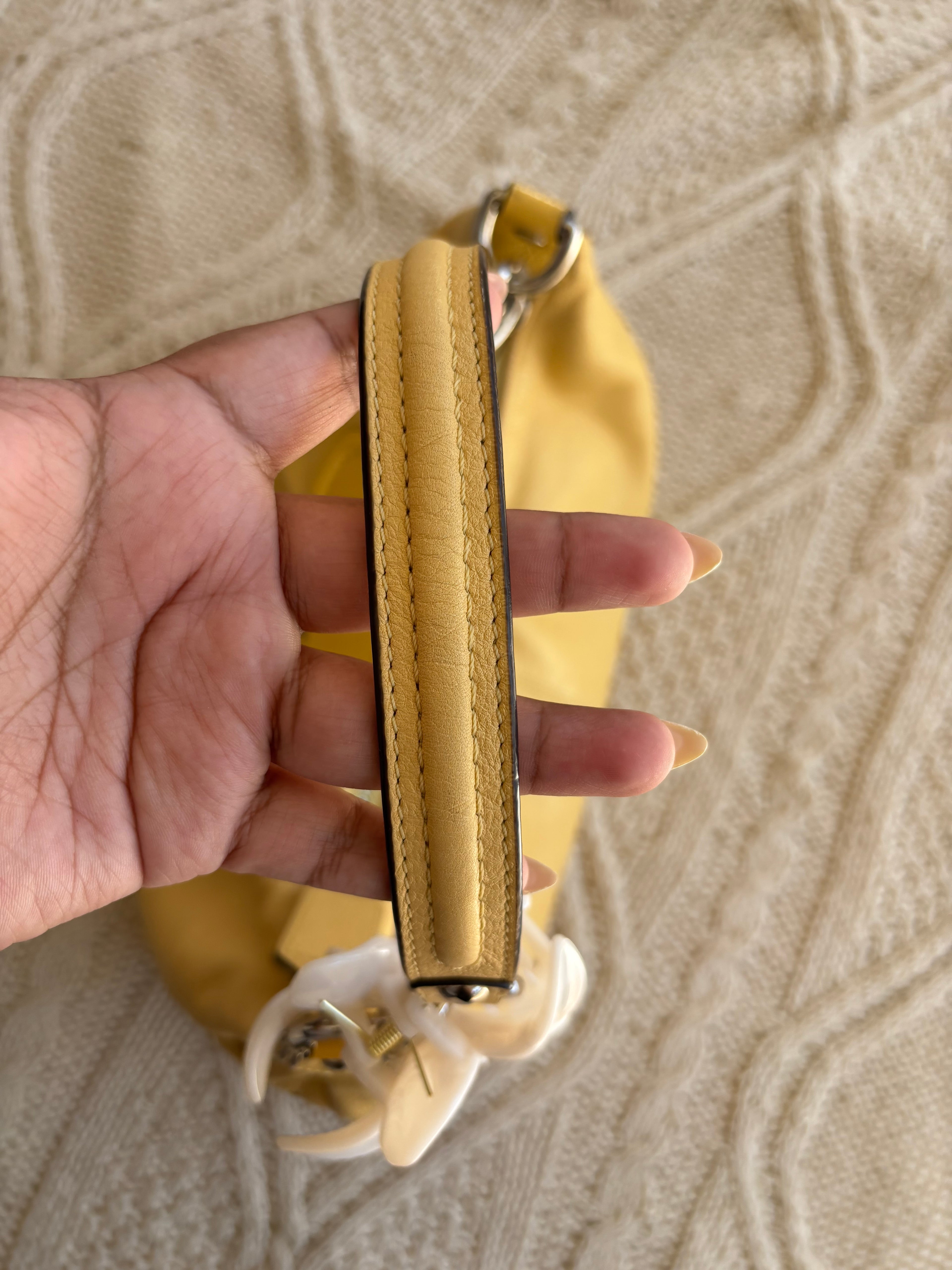 Y2K Coach Ashley Butter Yellow Shoulder Bag