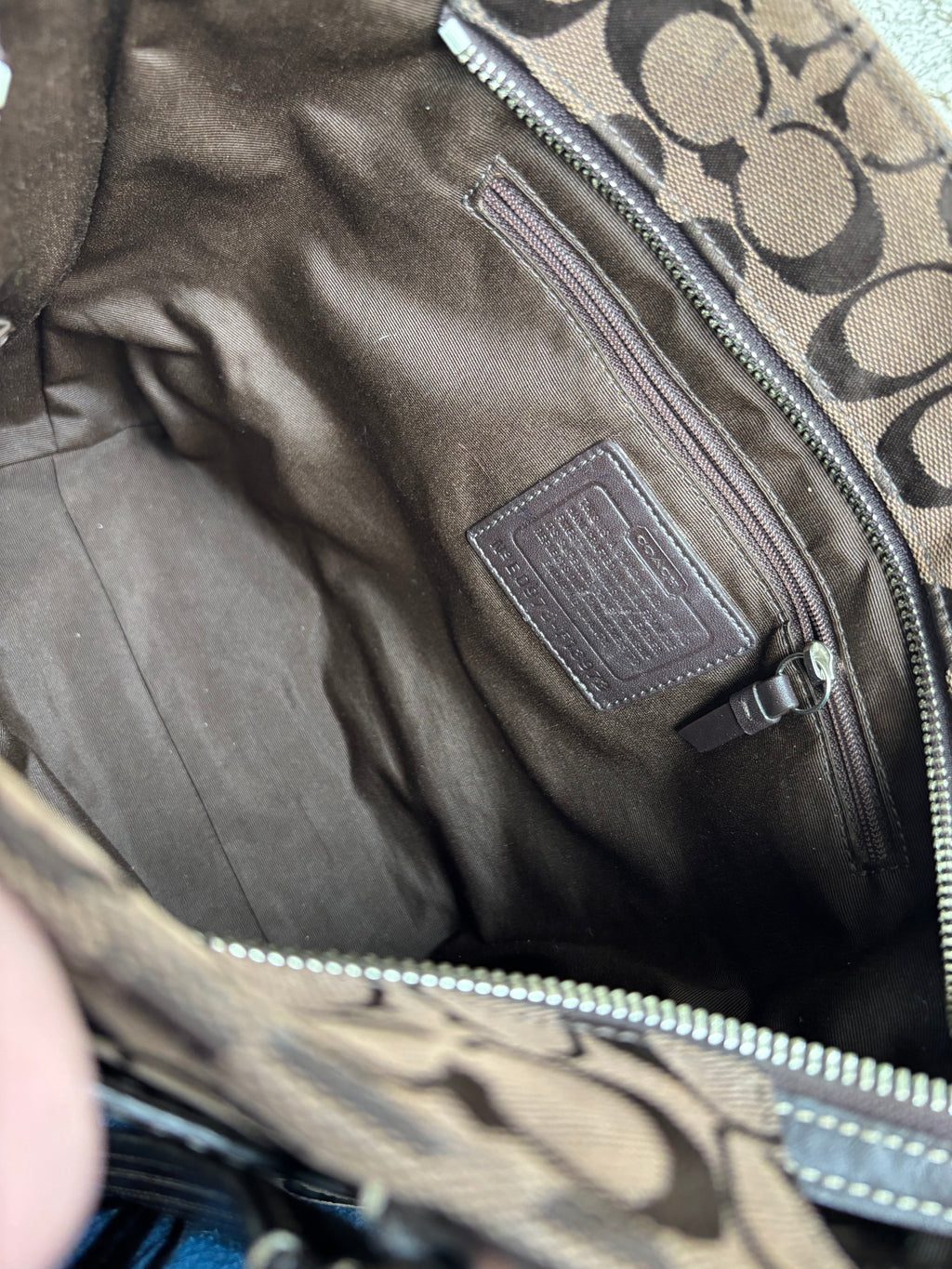 Y2K Coach Chocolate Brown Tote Bag
