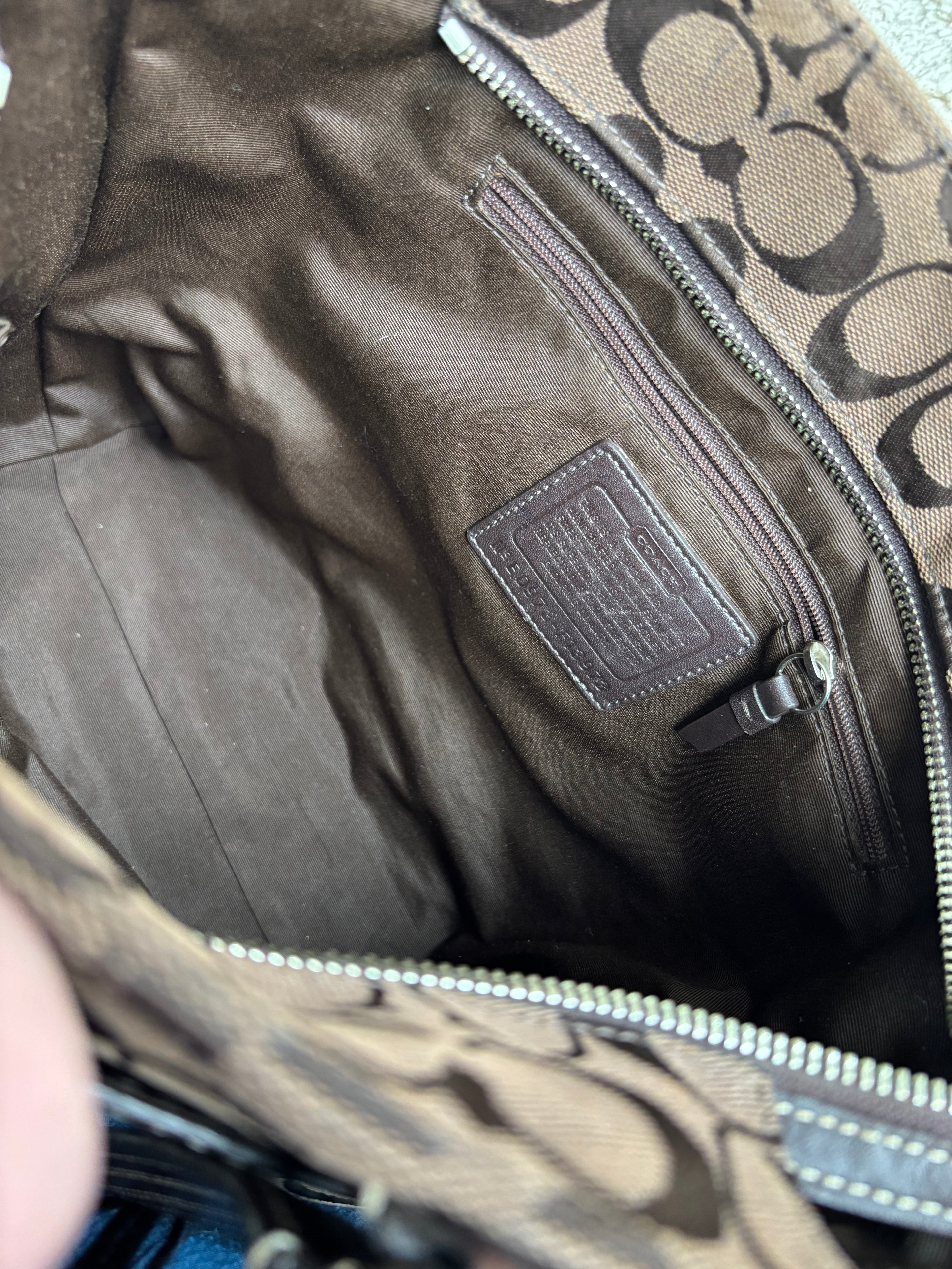 Y2K Coach Chocolate Brown Tote Bag