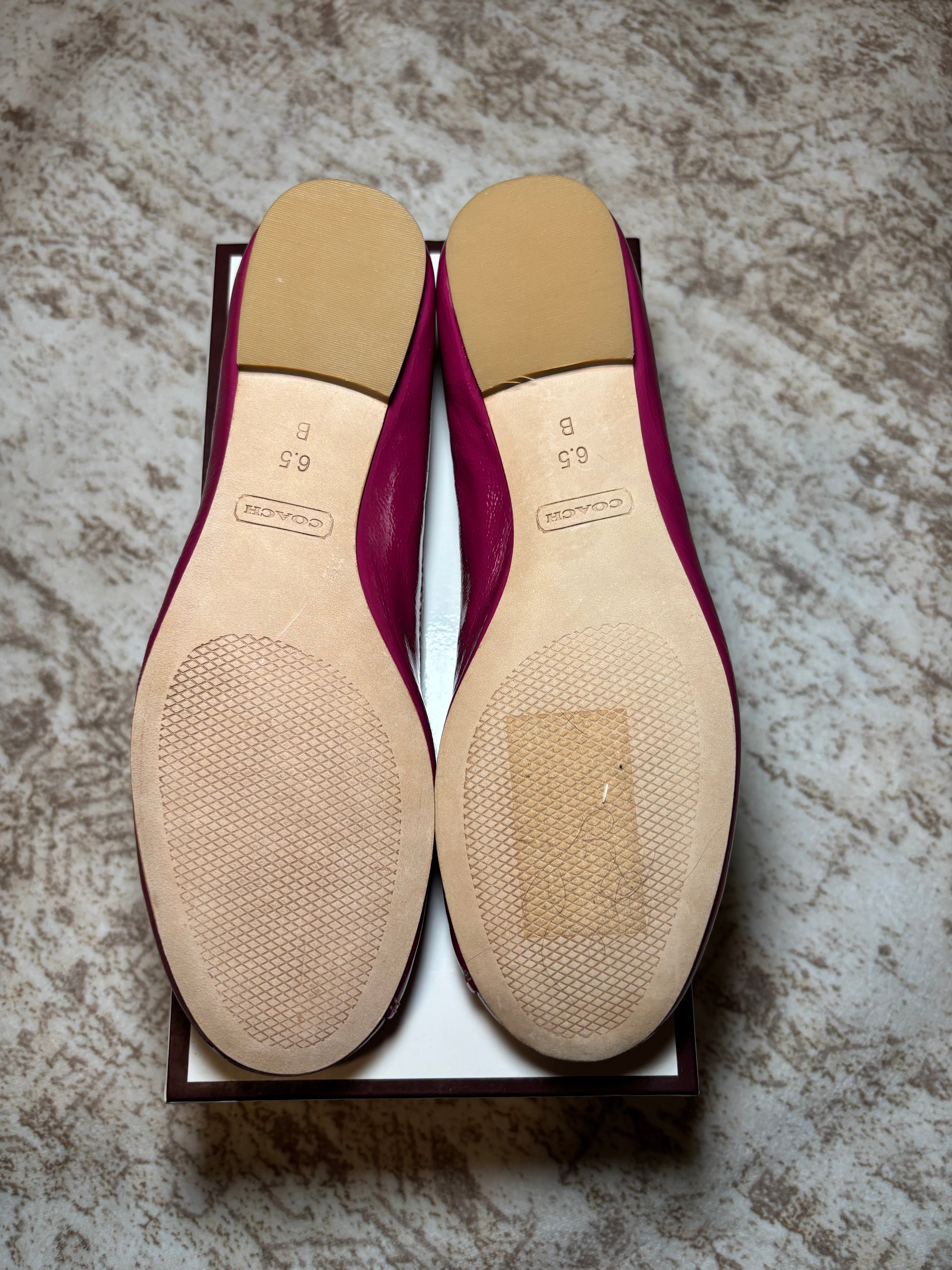 Y2K Coach Patent Leather Flats