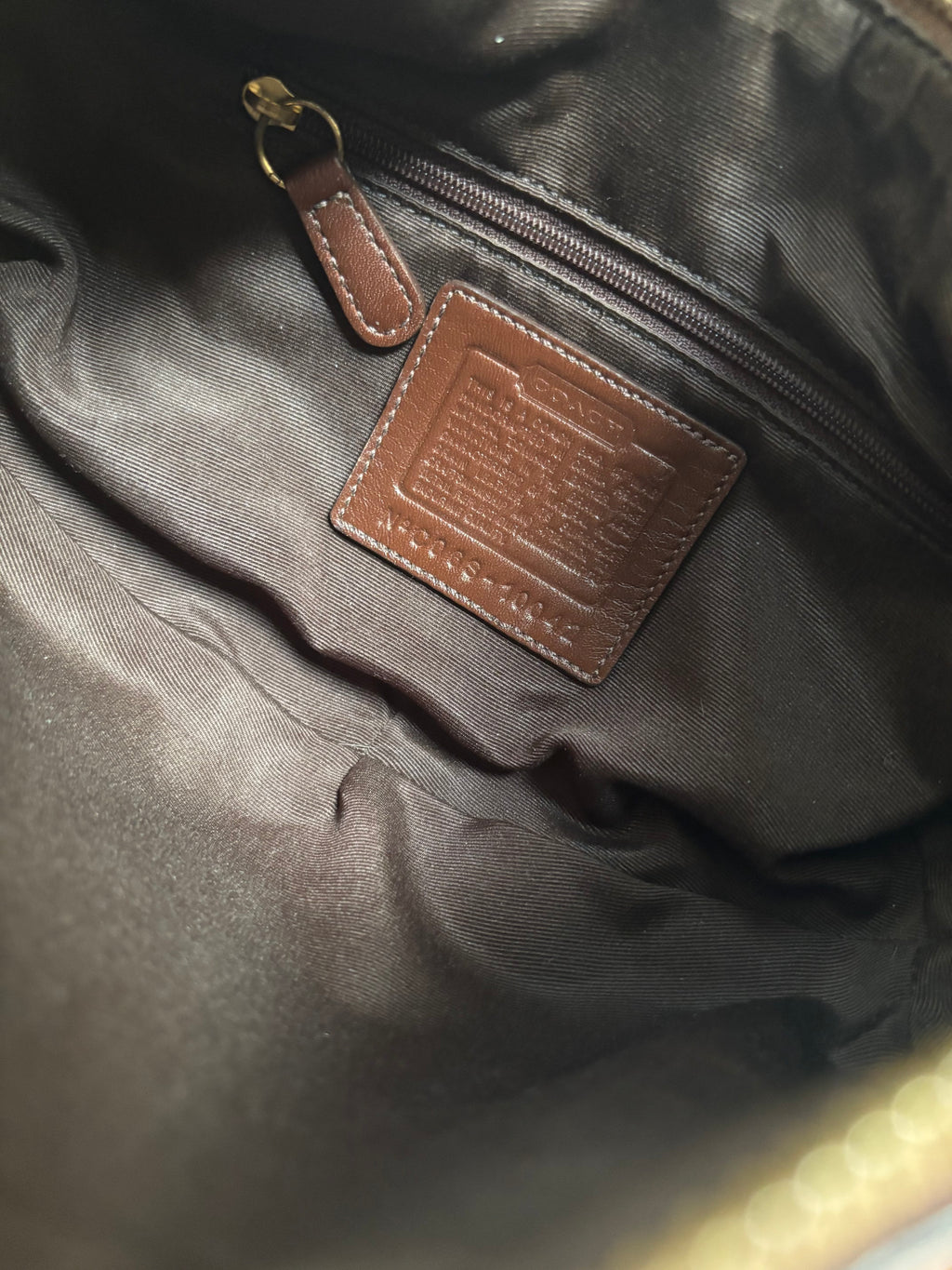 Coach Brown Tobacco Hobo  Leather