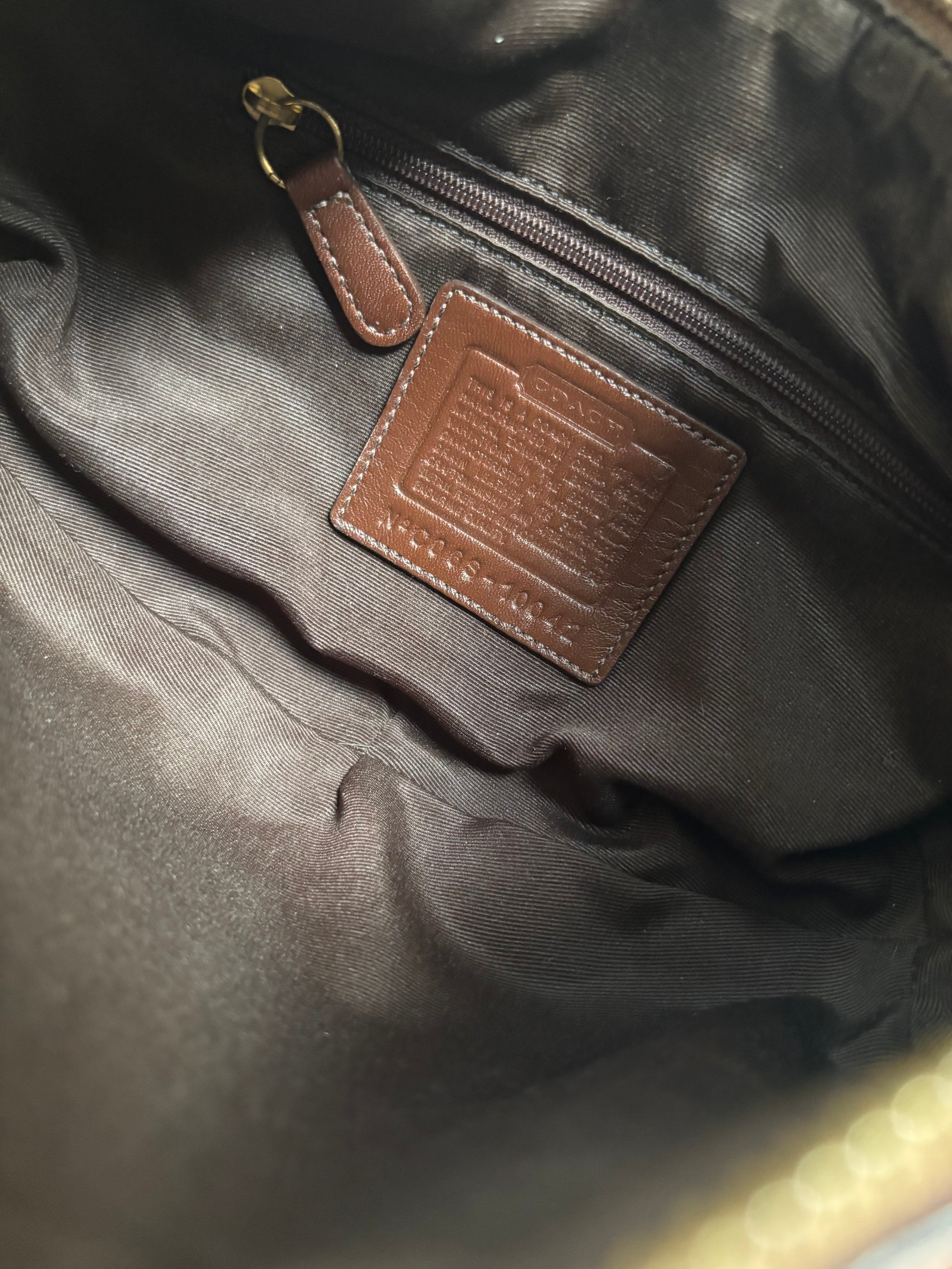 Coach Brown Tobacco Hobo  Leather